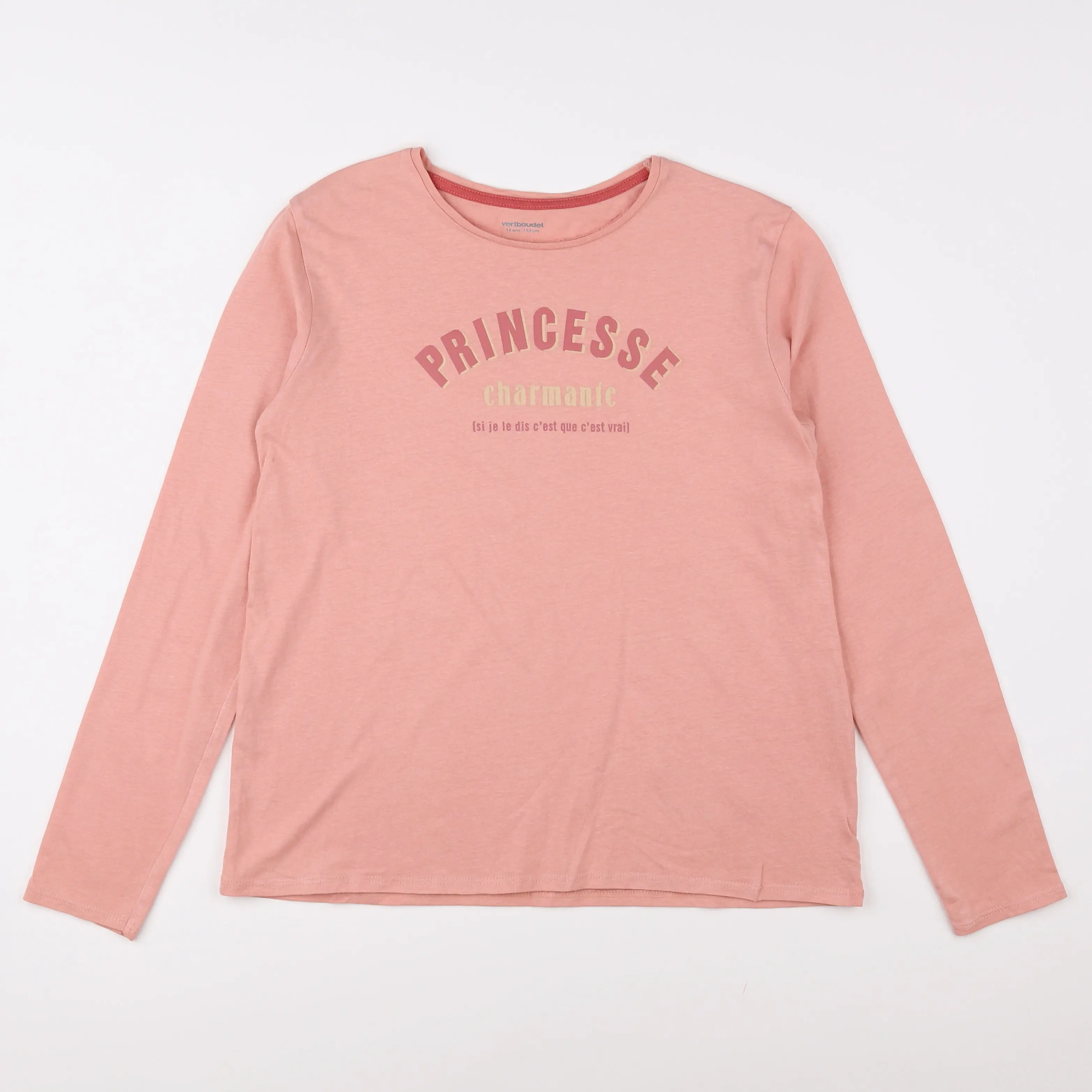 Vertbaudet - tee-shirt Rose - 12 ans