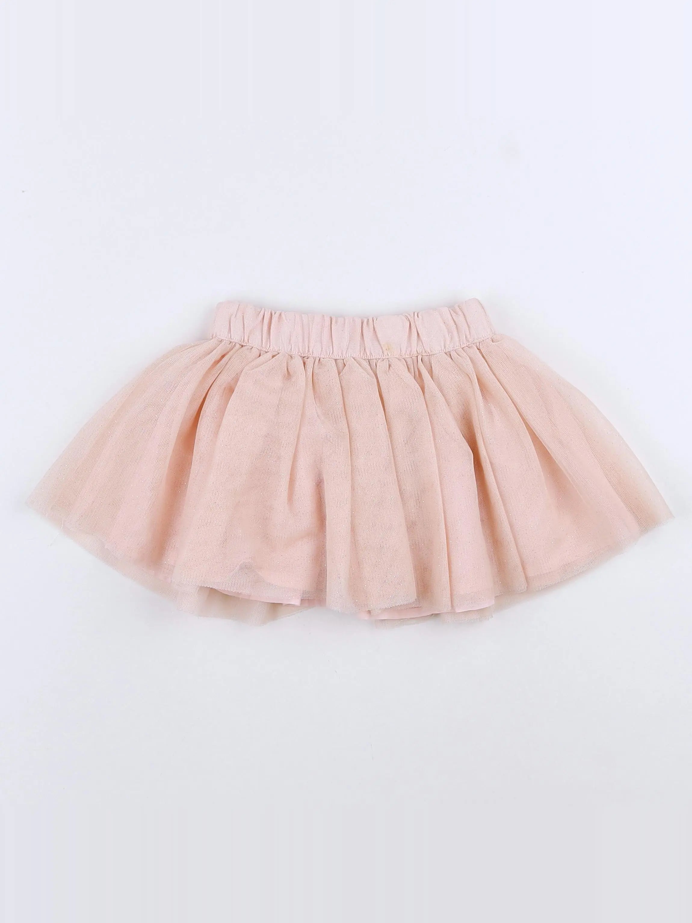 Vertbaudet - jupe rose, or - 12 mois