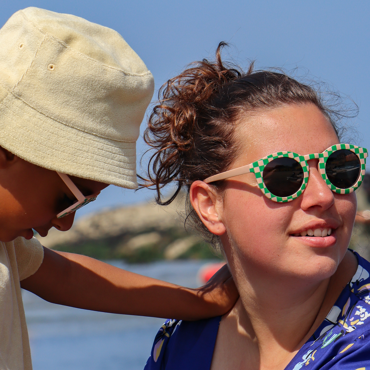 Lunettes de Soleil Adulte - Vichy Vert