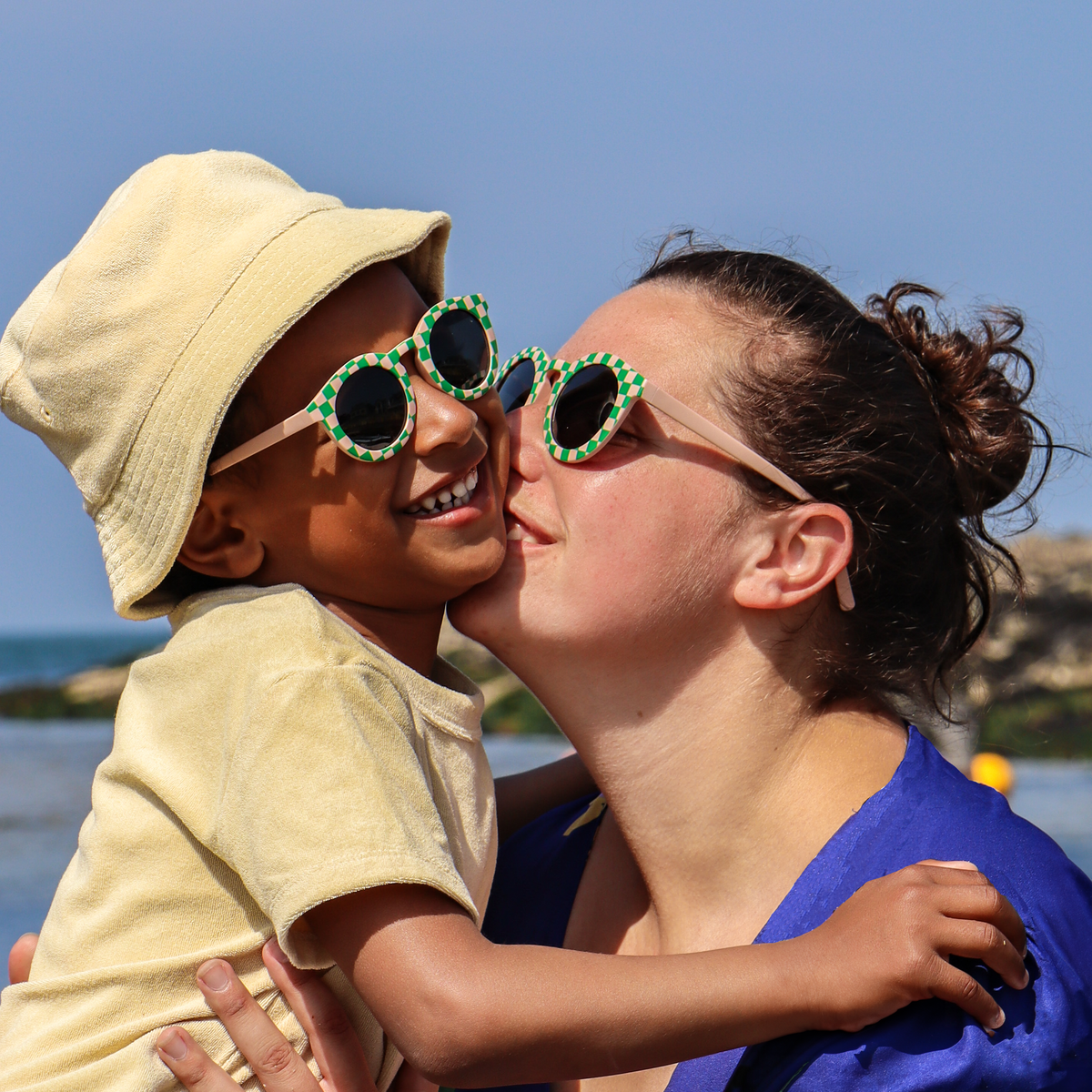 Lunettes de Soleil Adulte - Vichy Vert