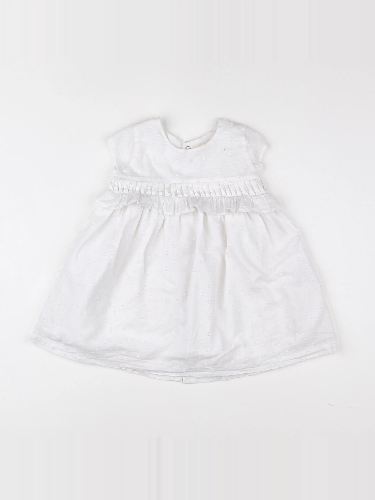 Catimini - robe blanc, argent - 2 ans
