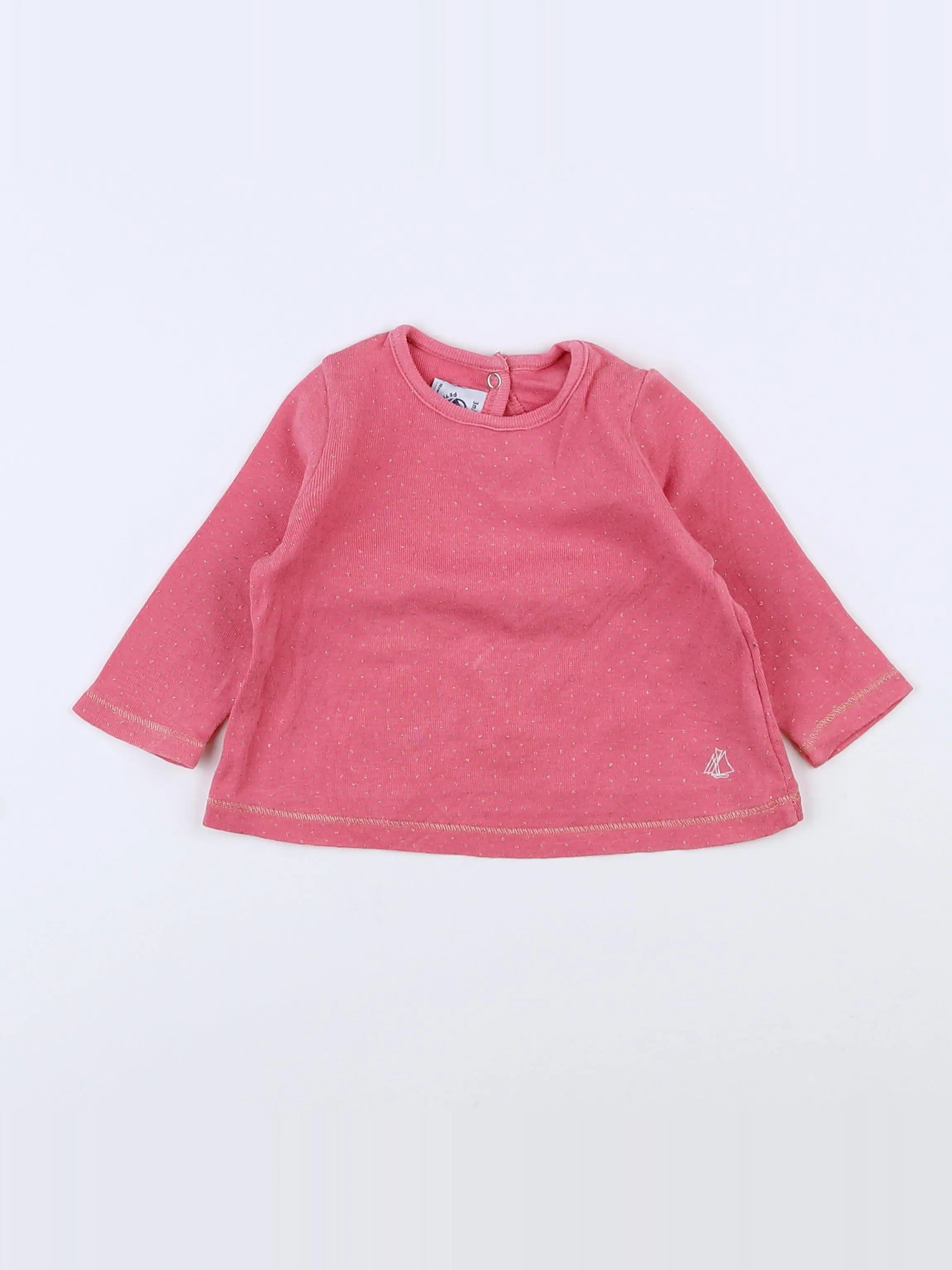Petit Bateau - tee-shirt rose - 3 mois