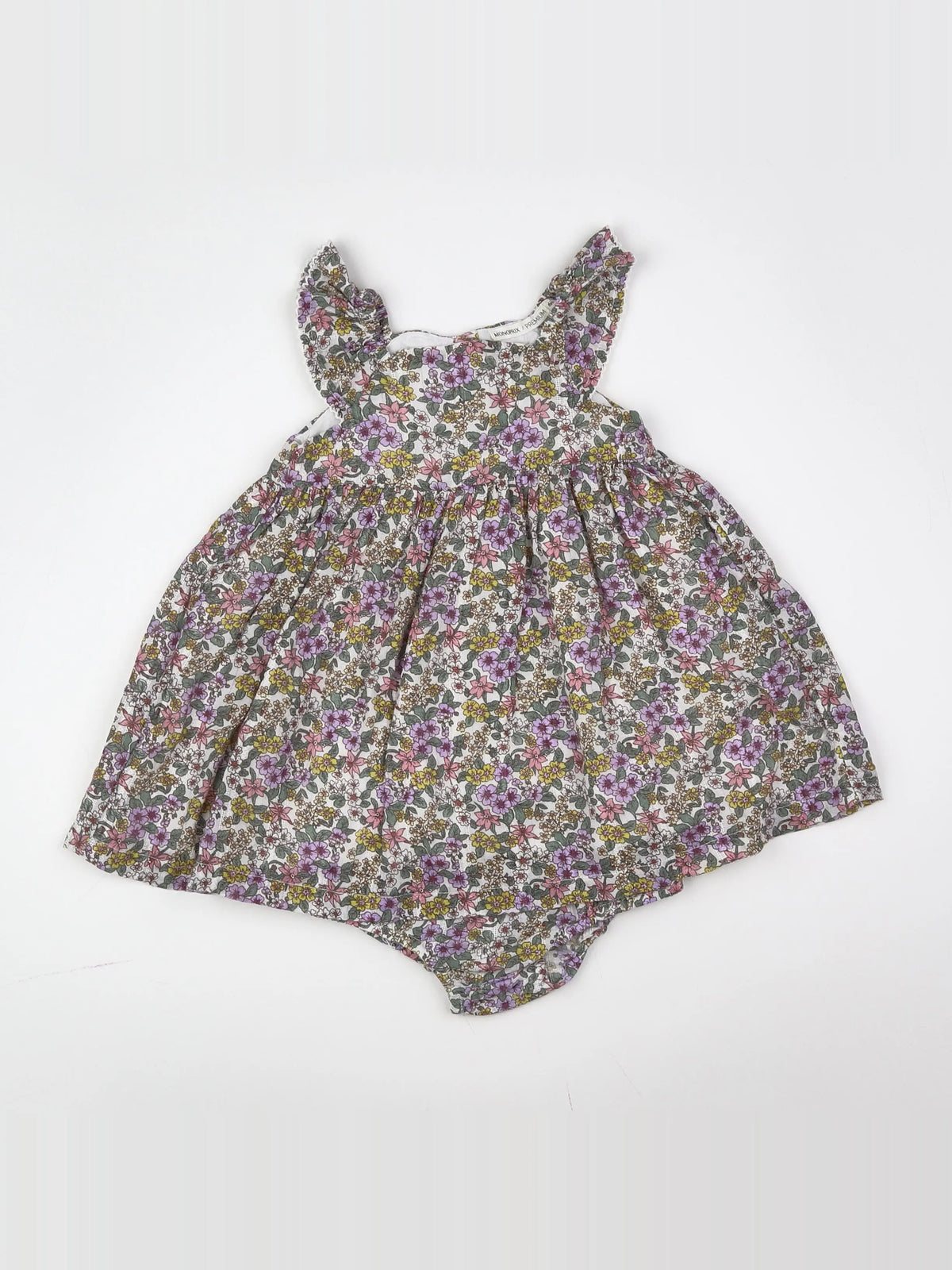 Monoprix - robe multicolore - 6 mois