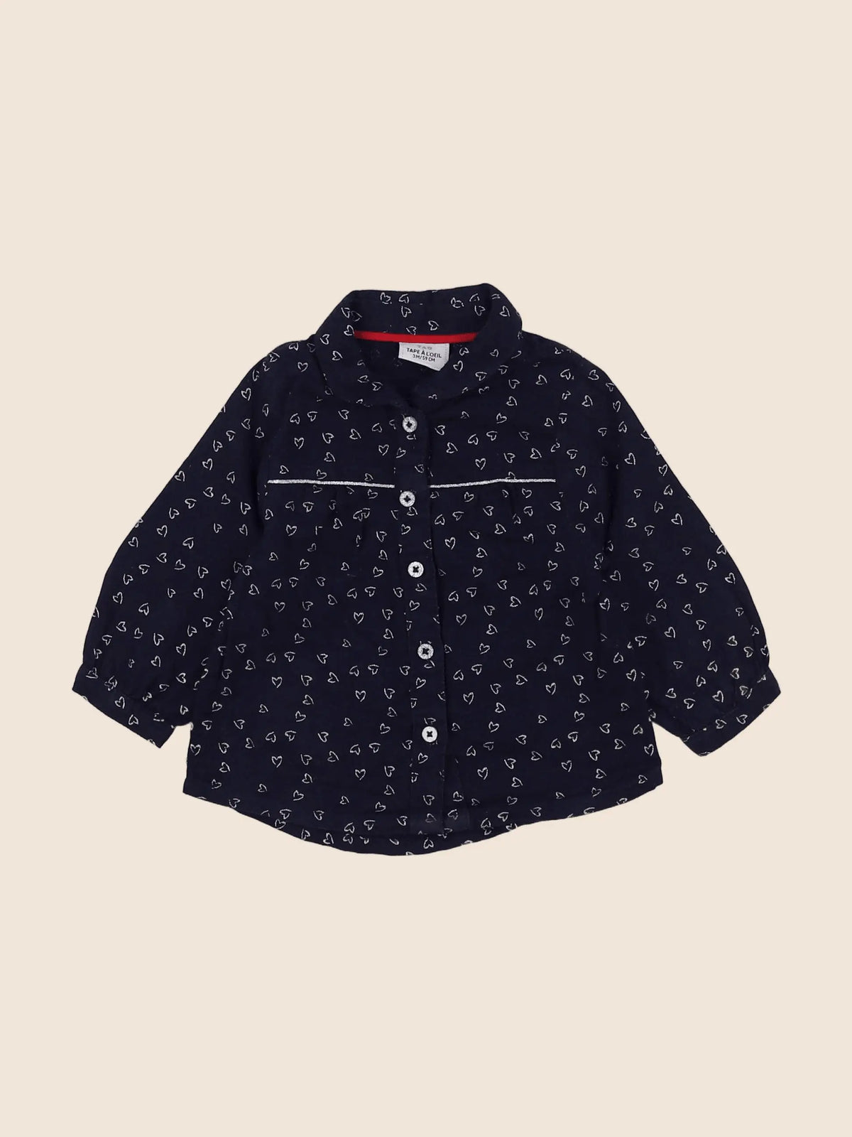 Tape à l'oeil - blouse bleu - 3 mois