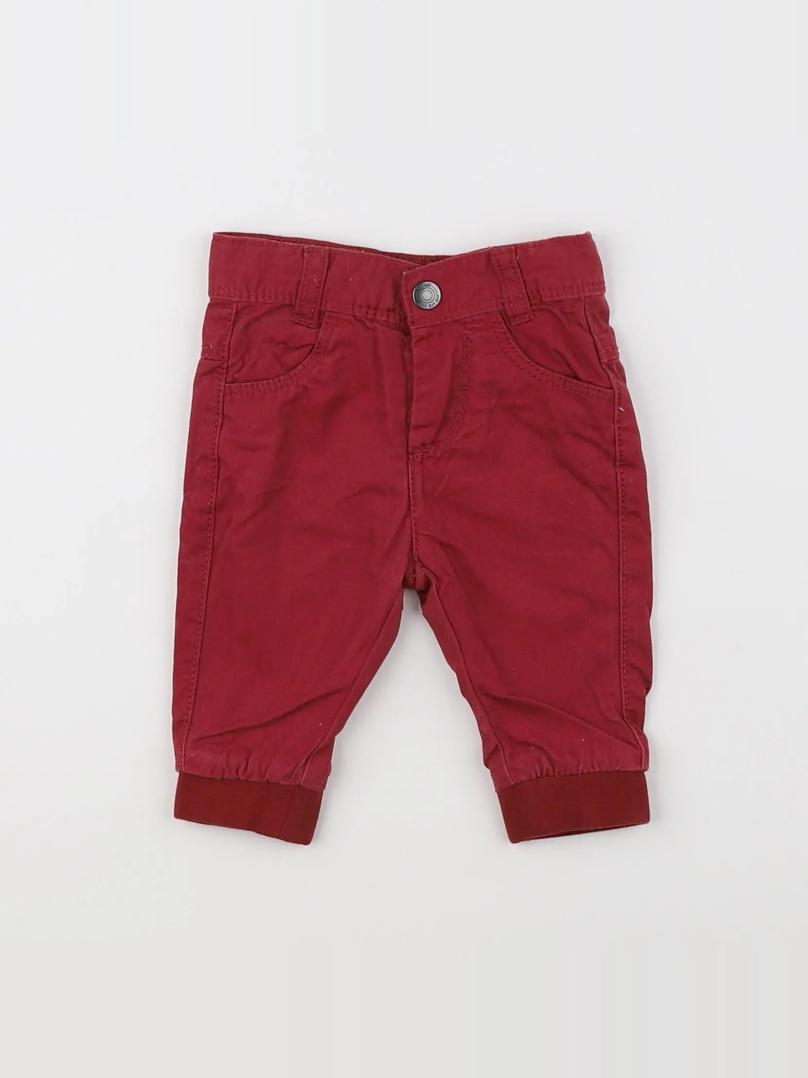 Tape à l'oeil - pantalon rouge - 3 mois