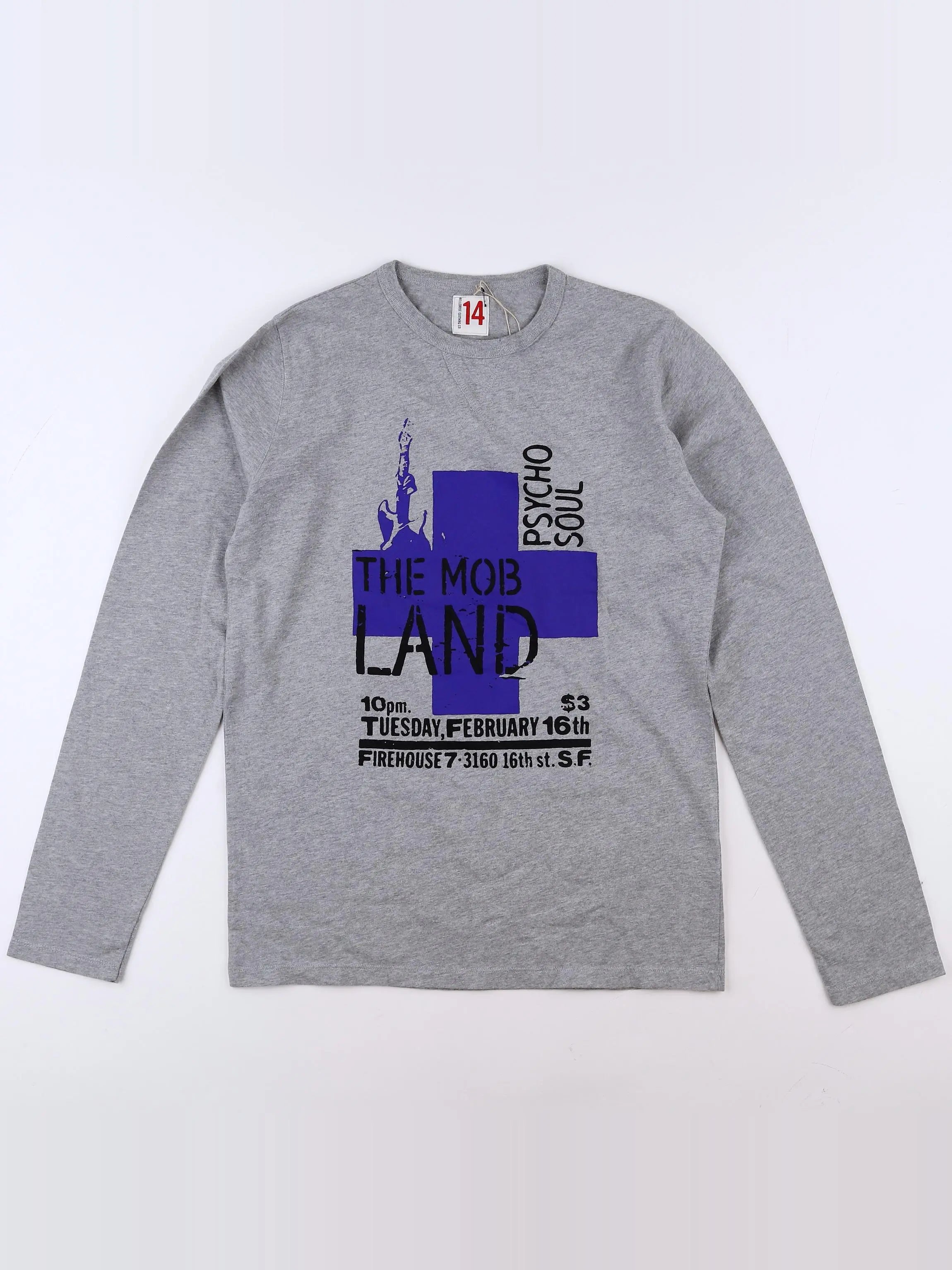 Bellerose - tee-shirt bleu, gris (état neuf) - 4 ans