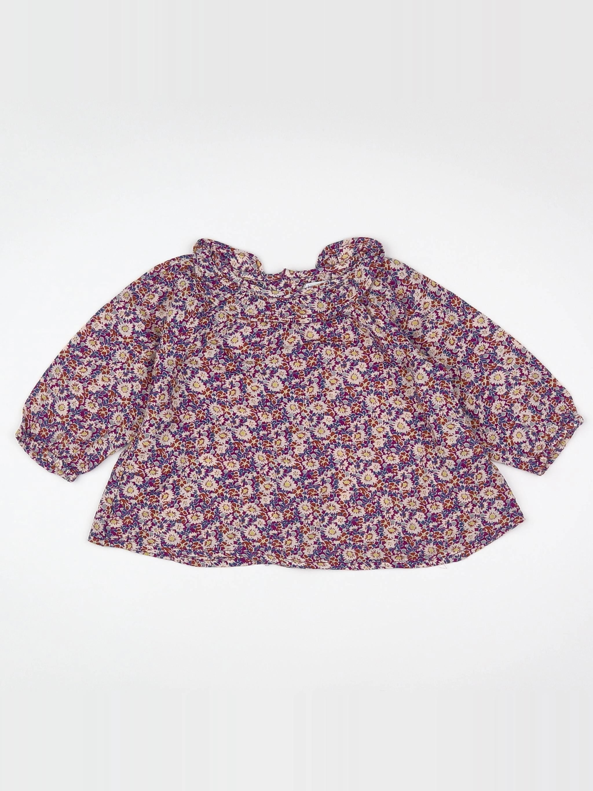 Boutchou - blouse violet - 3 mois