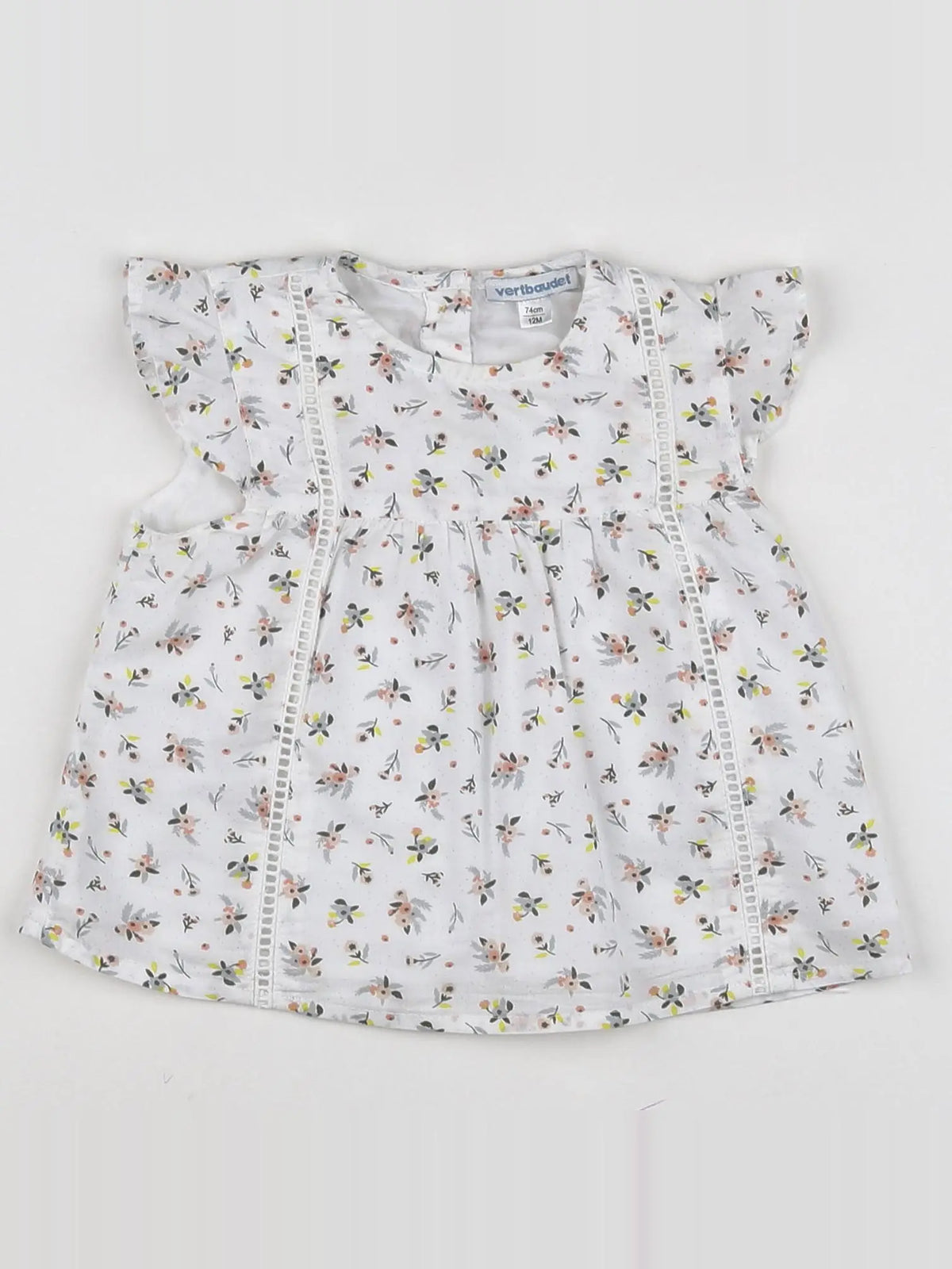 Vertbaudet - blouse Blanc - 12 mois