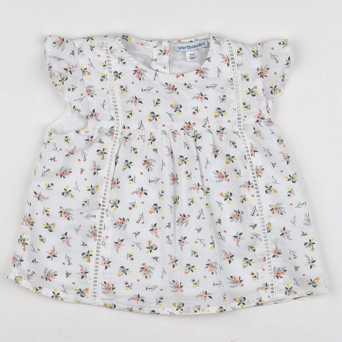 Vertbaudet - blouse Blanc - 12 mois