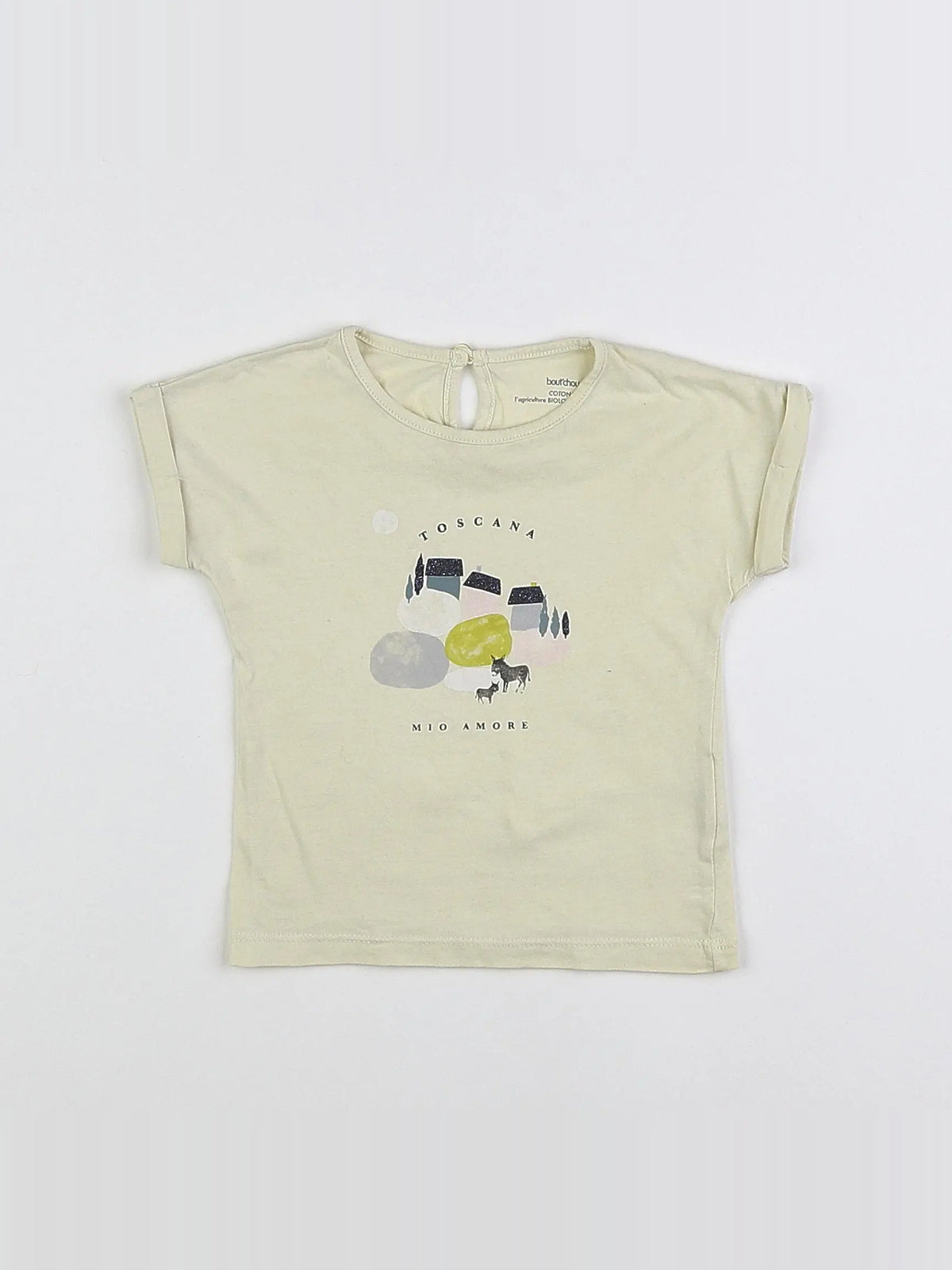 Boutchou - tee-shirt jaune - 12 mois