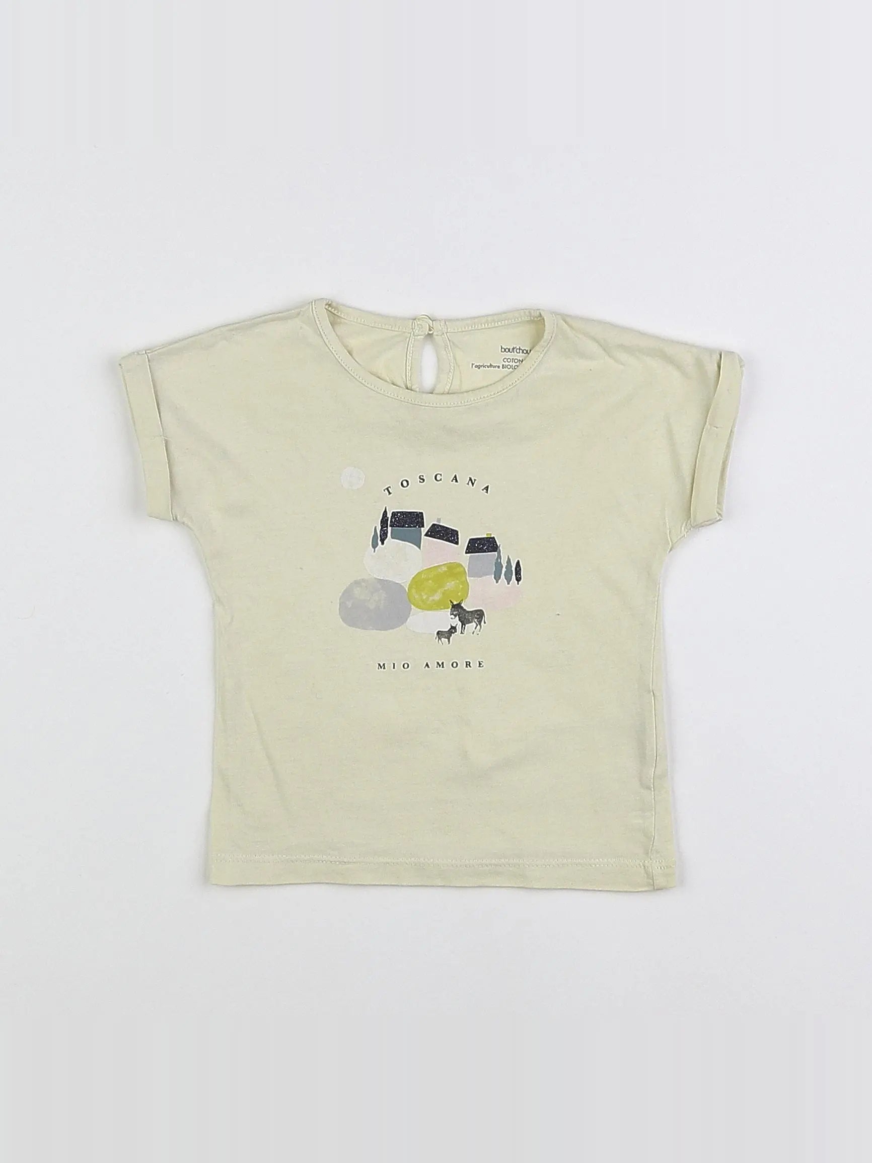 Boutchou - tee-shirt jaune - 12 mois