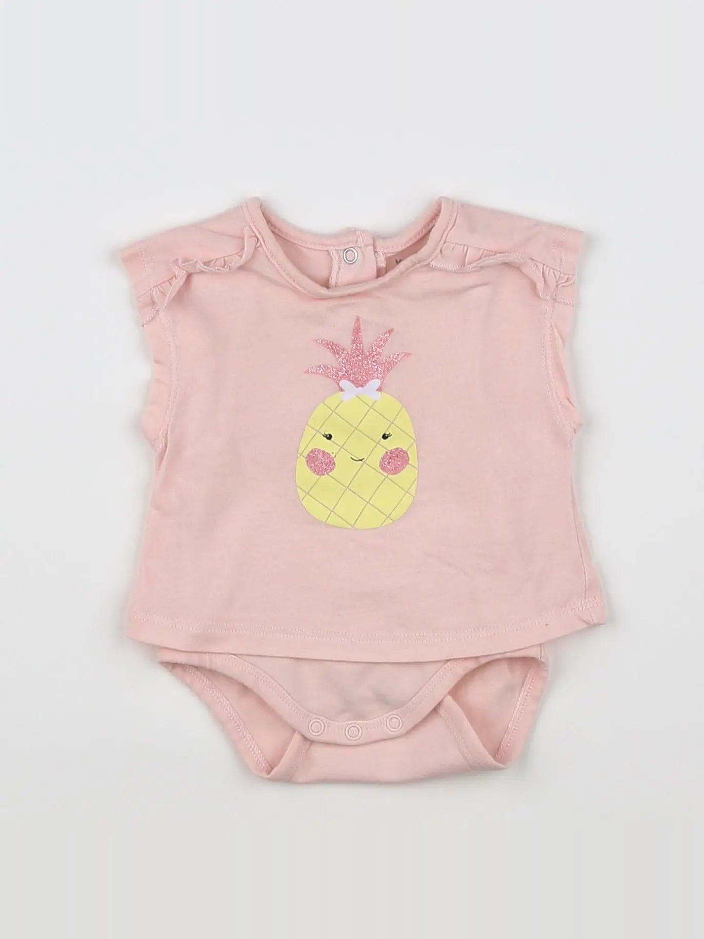 Vertbaudet - body vetement rose - 1 mois