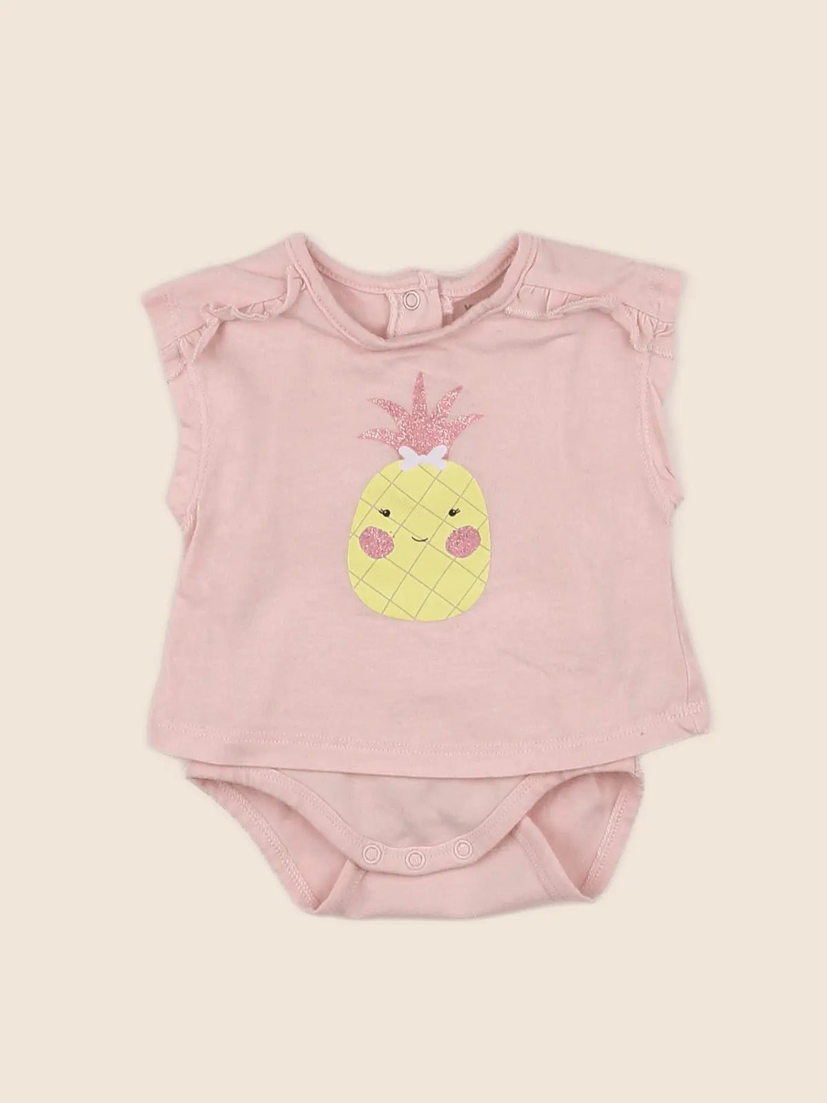 Vertbaudet - body vetement rose - 1 mois
