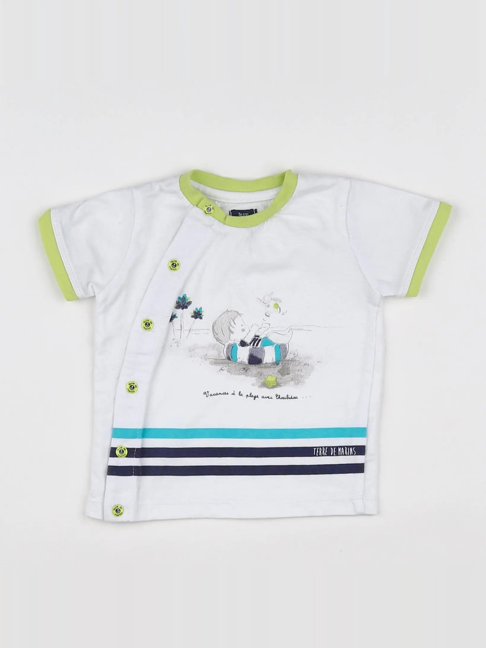 Terre de marins - tee-shirt blanc - 9 mois