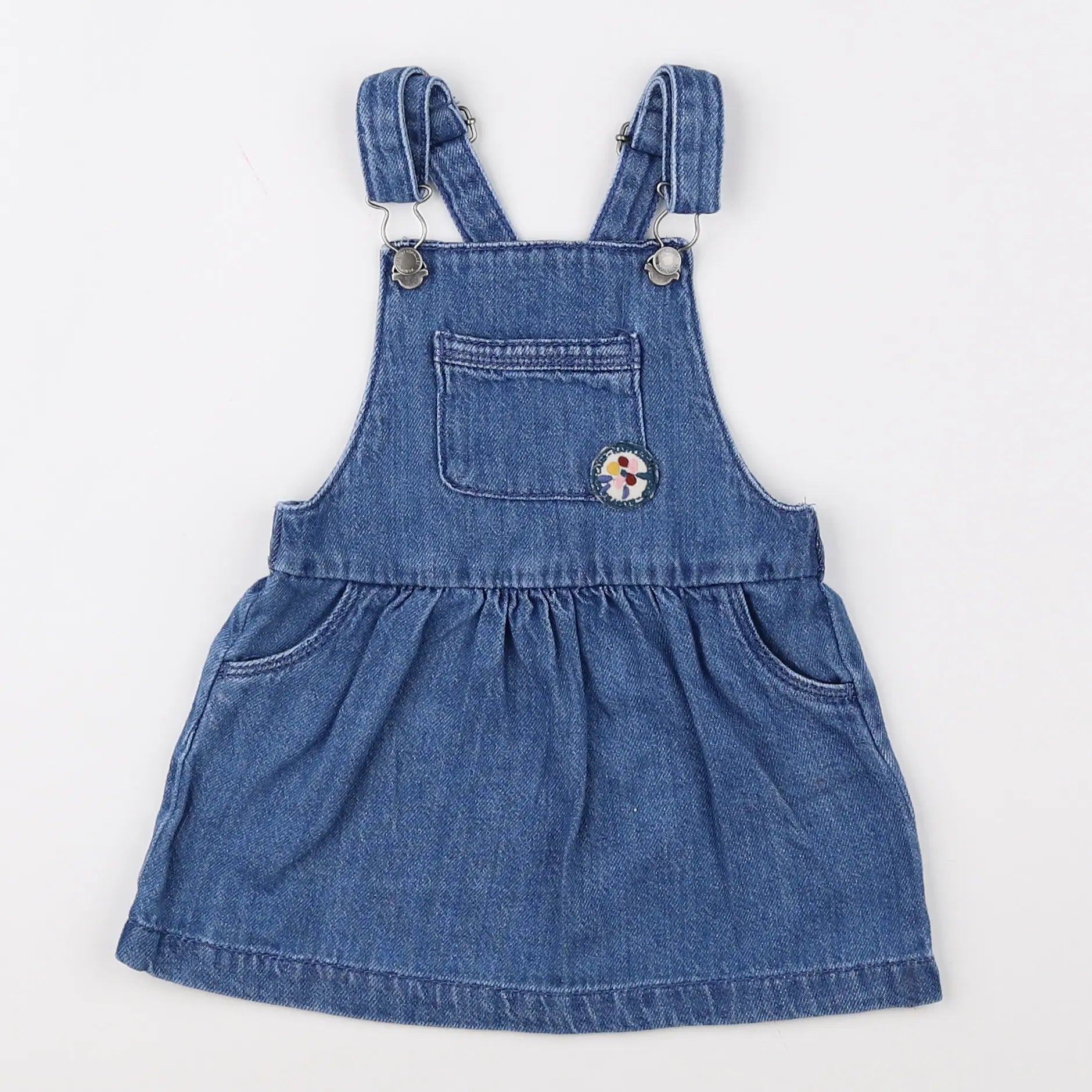 Vertbaudet - robe bleu - 12 mois