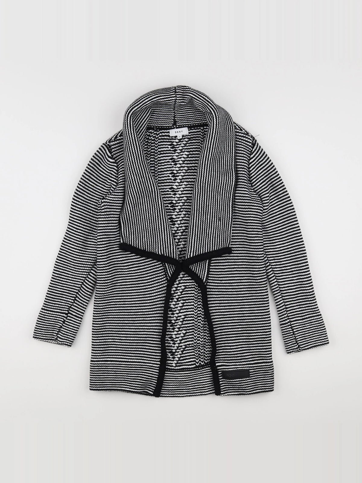 Dkny - gilet blanc, noir - 8 ans