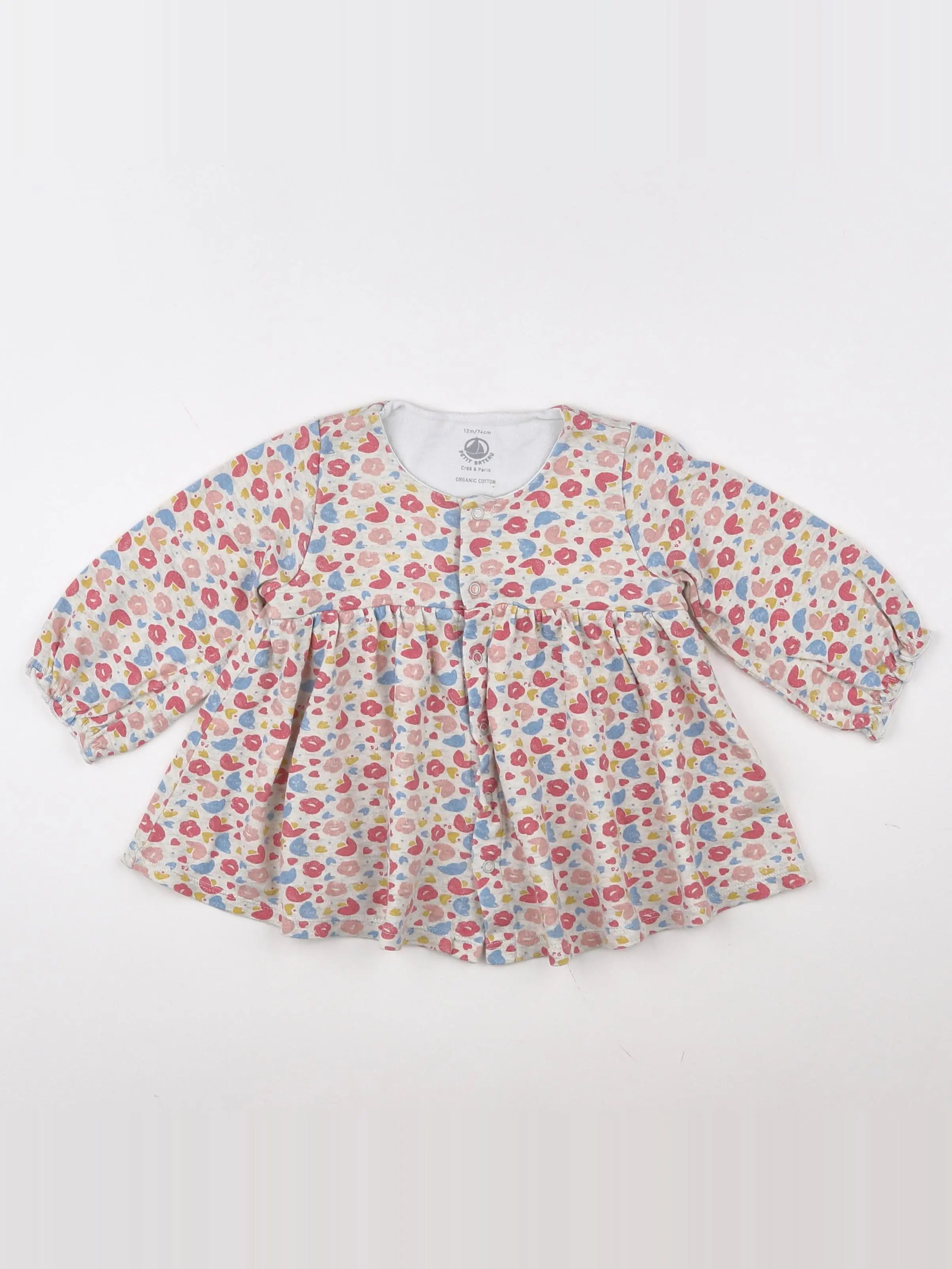 Petit Bateau - tee-shirt multicolore - 12 mois