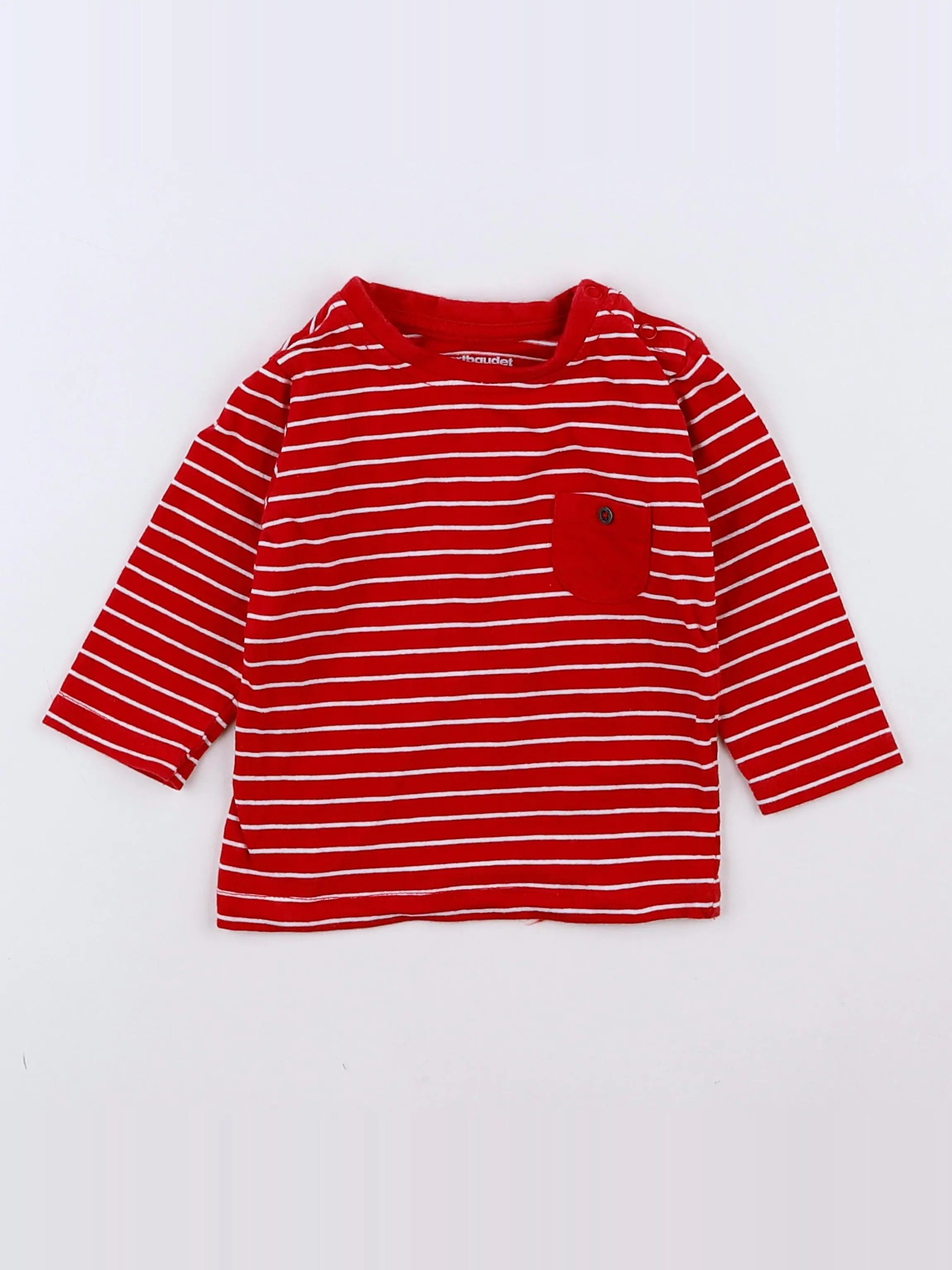 Vertbaudet - tee-shirt blanc - 3 mois