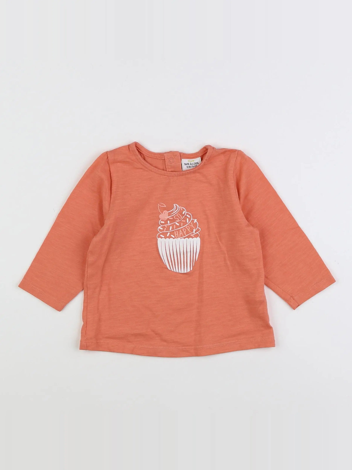 Tape à l'oeil - tee-shirt orange - 12 mois