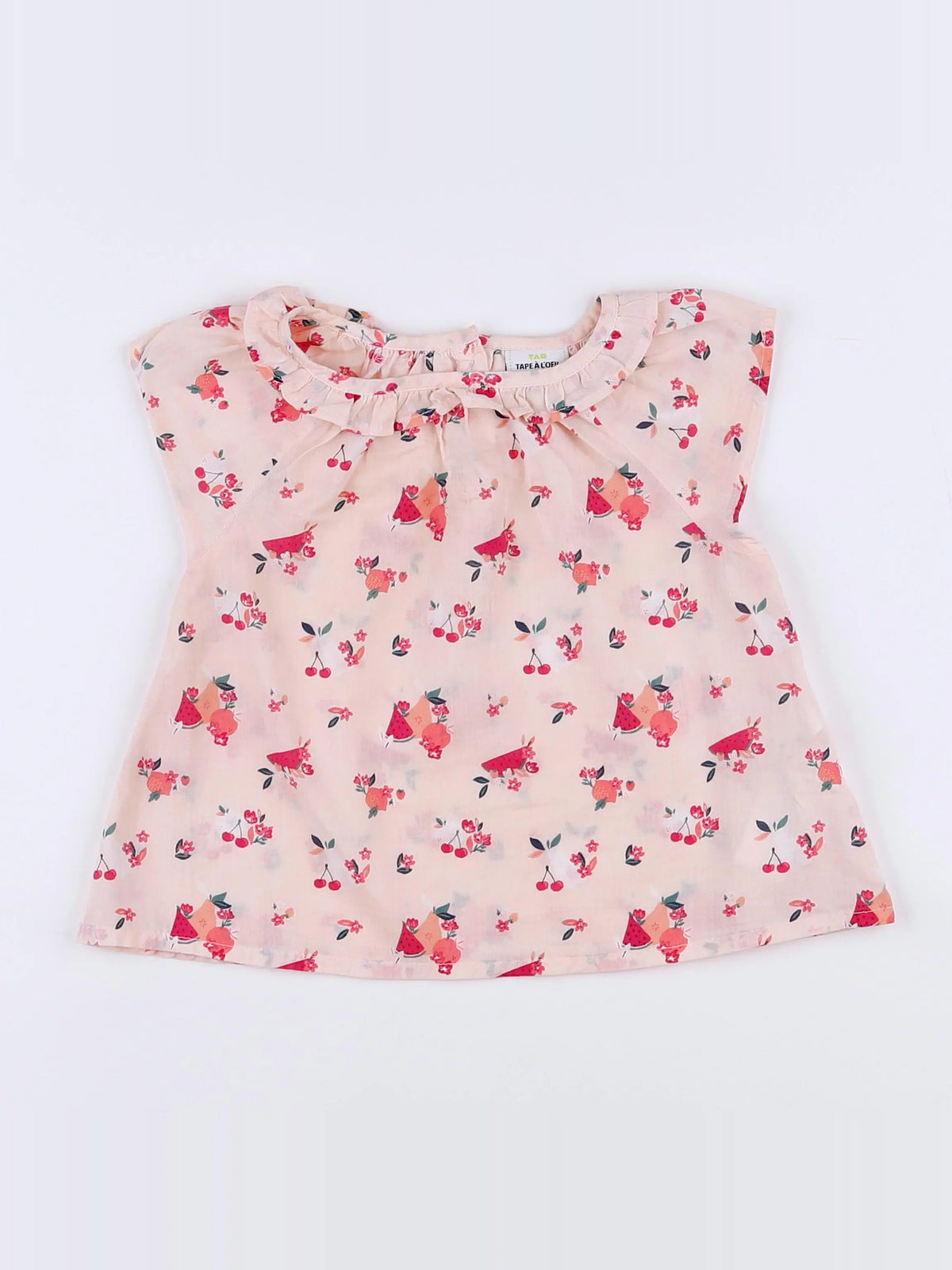 Tape à l'oeil - blouse rose - 9 mois