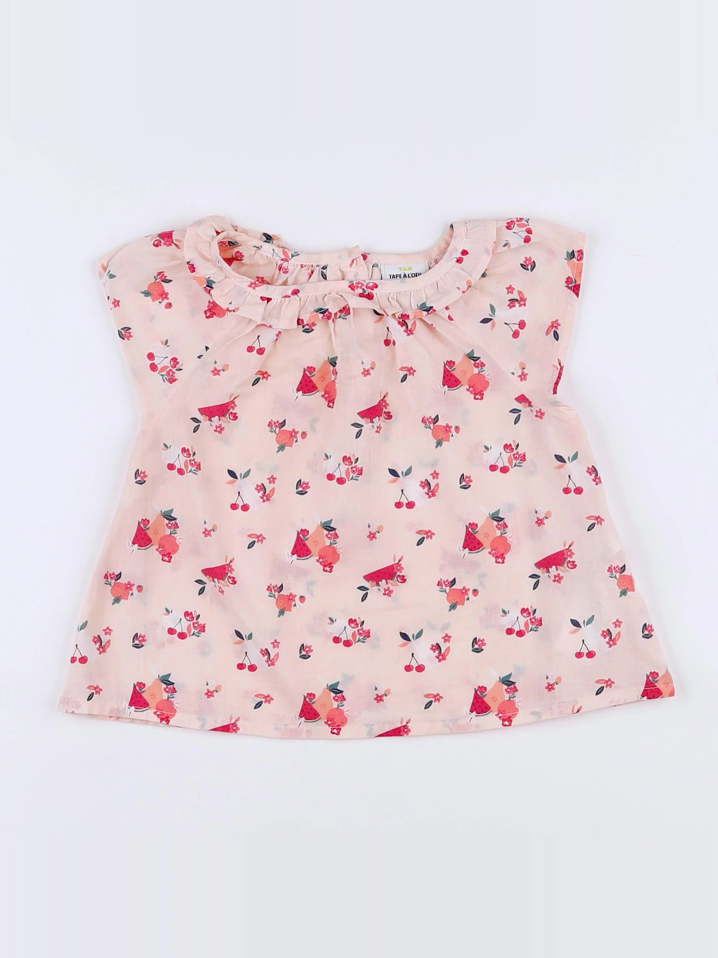 Tape à l'oeil - blouse rose - 9 mois