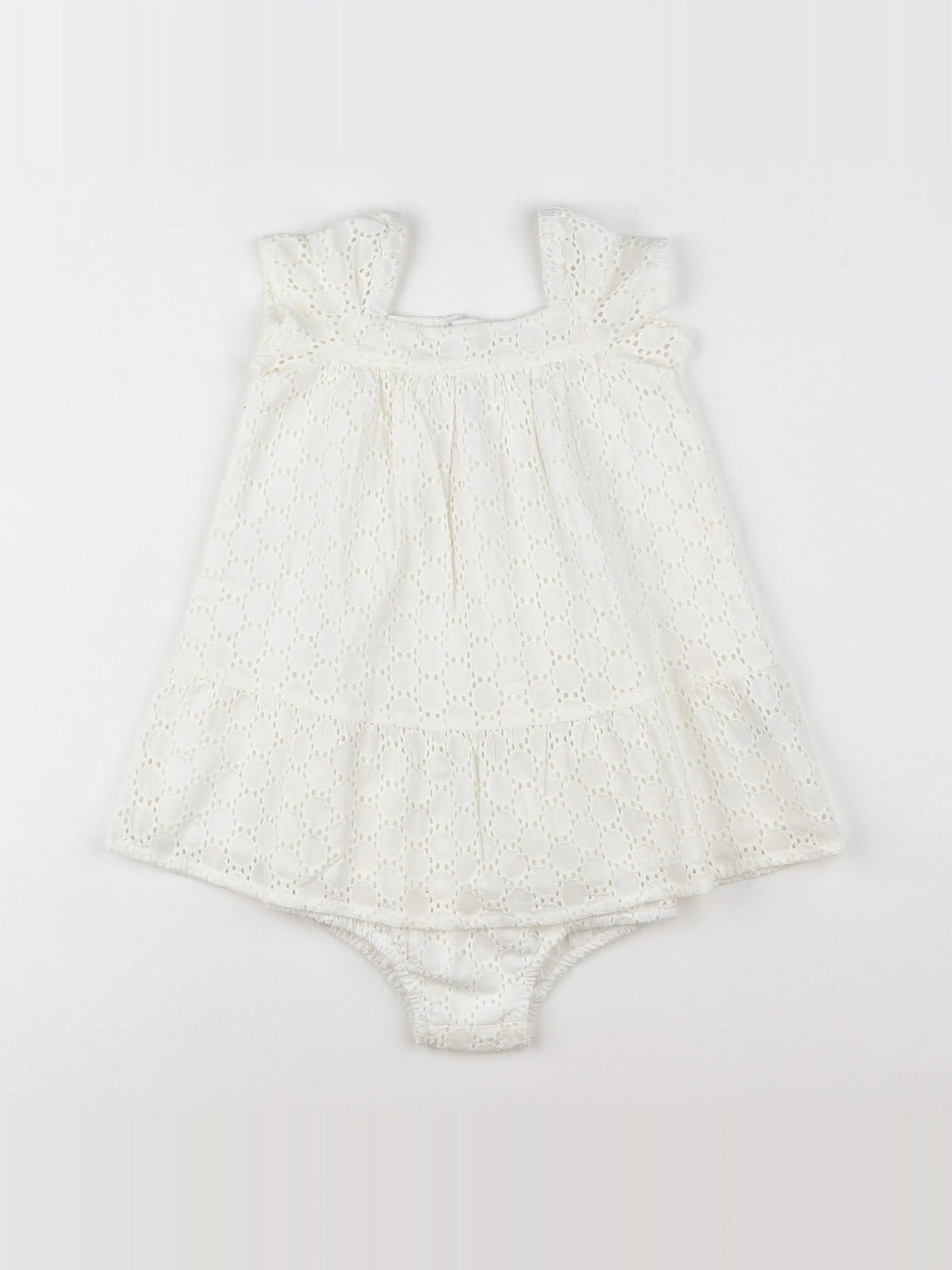 Boutchou - robe blanc - 12 mois