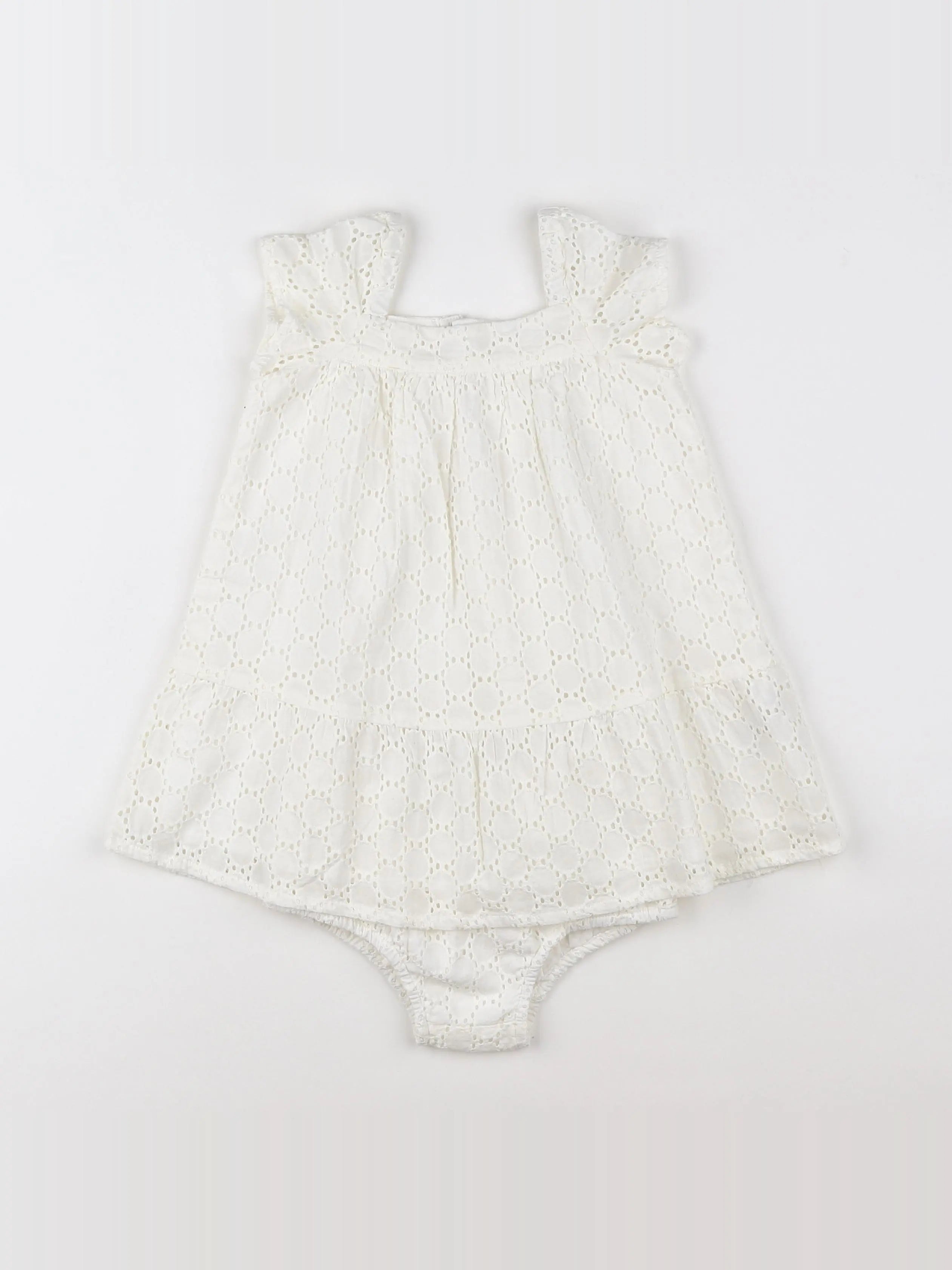 Boutchou - robe blanc - 12 mois