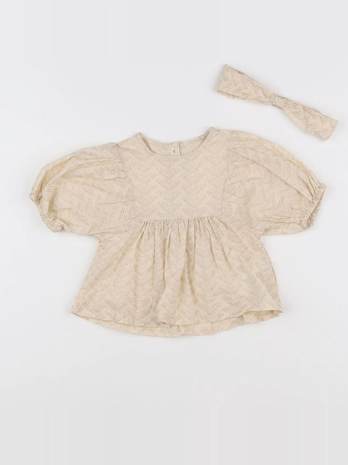 Vertbaudet - blouse beige - 18 mois