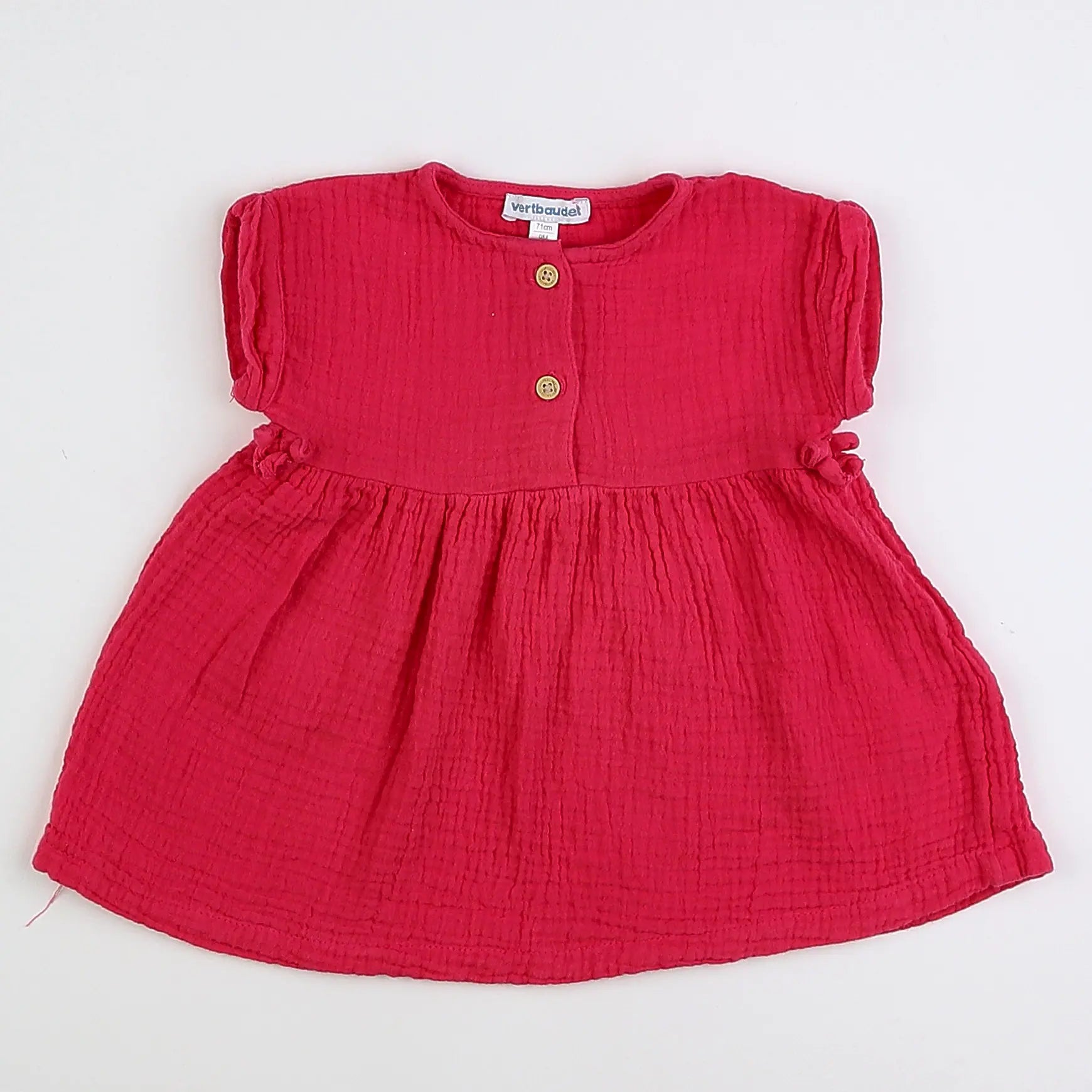 Vertbaudet - robe rose - 9 mois