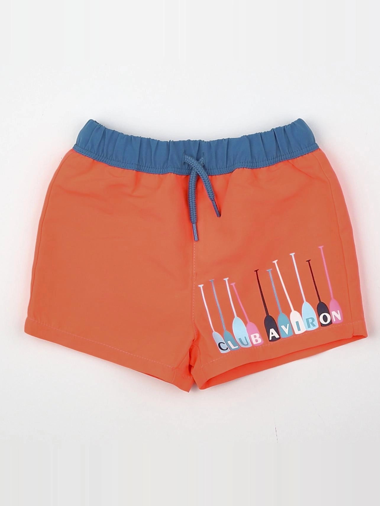 Jacadi - maillot de bain orange, bleu - 6 mois