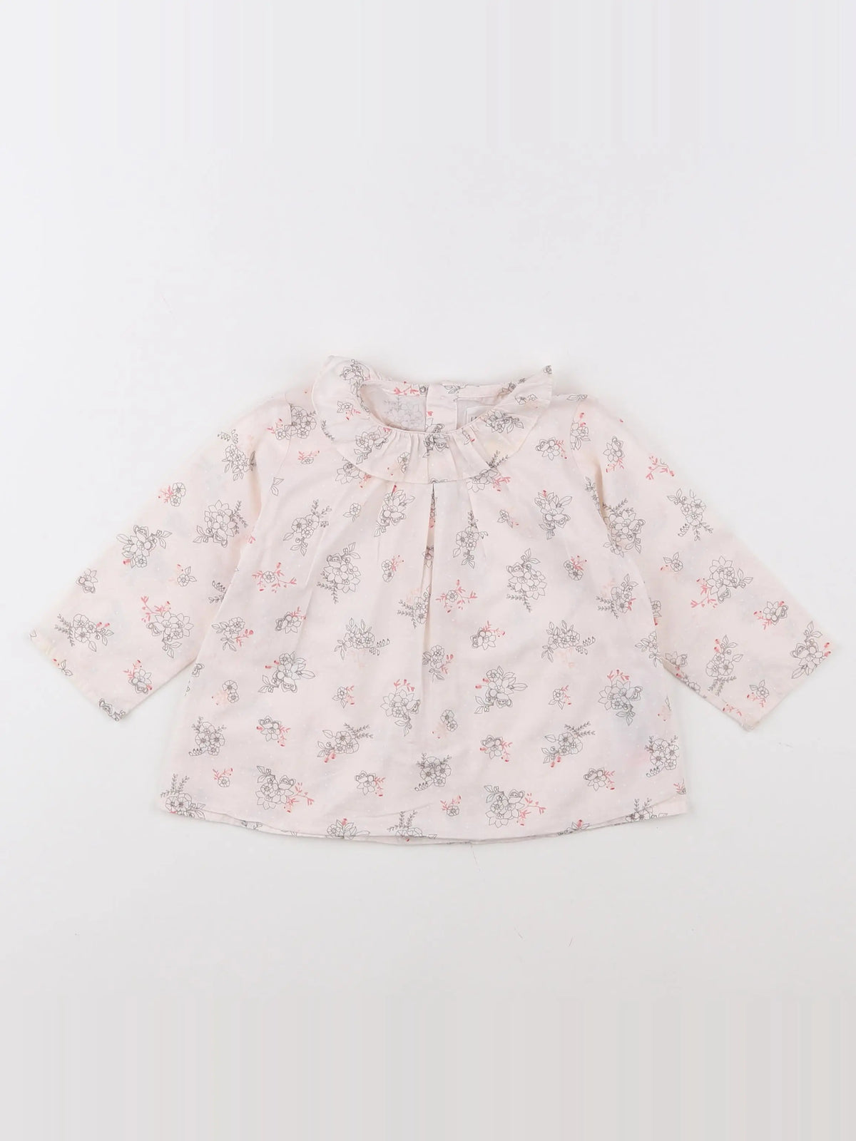 Carrément Beau - blouse rose - 12 mois