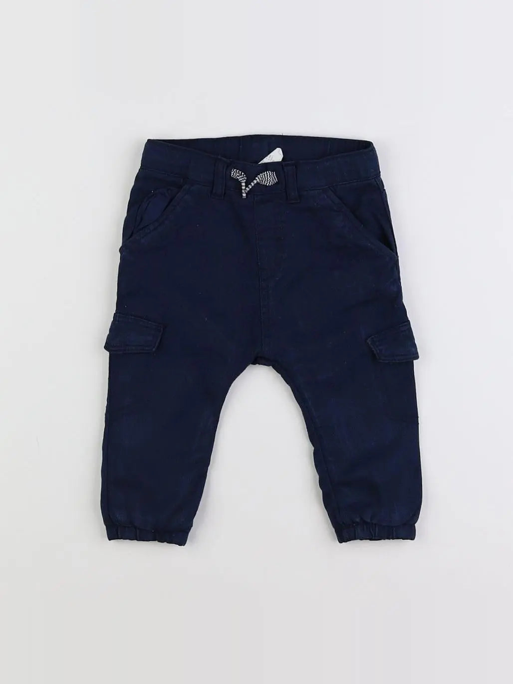 H&M - pantalon bleu - 6/9 mois