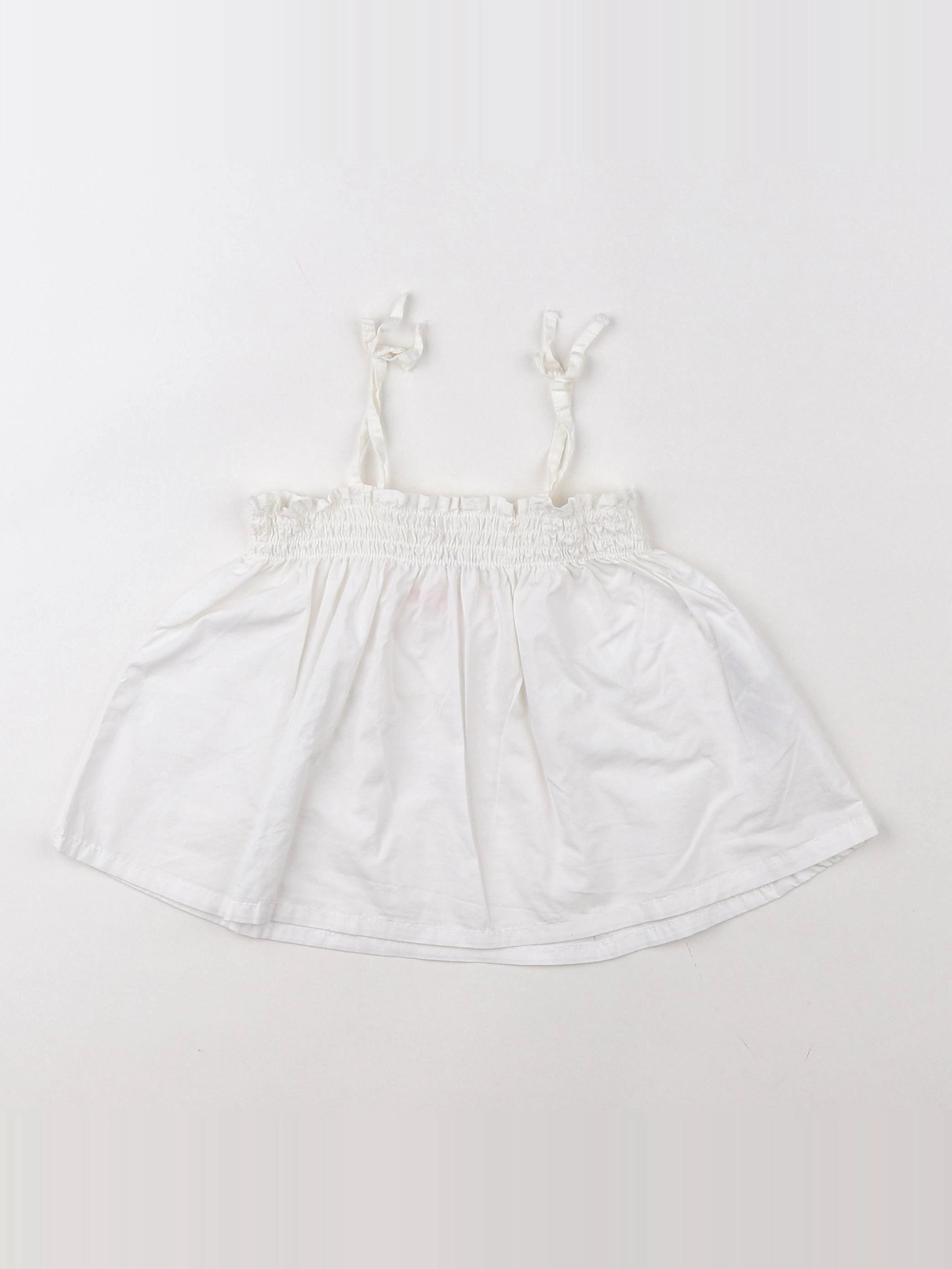 Zara - blouse blanc - 12/18 mois