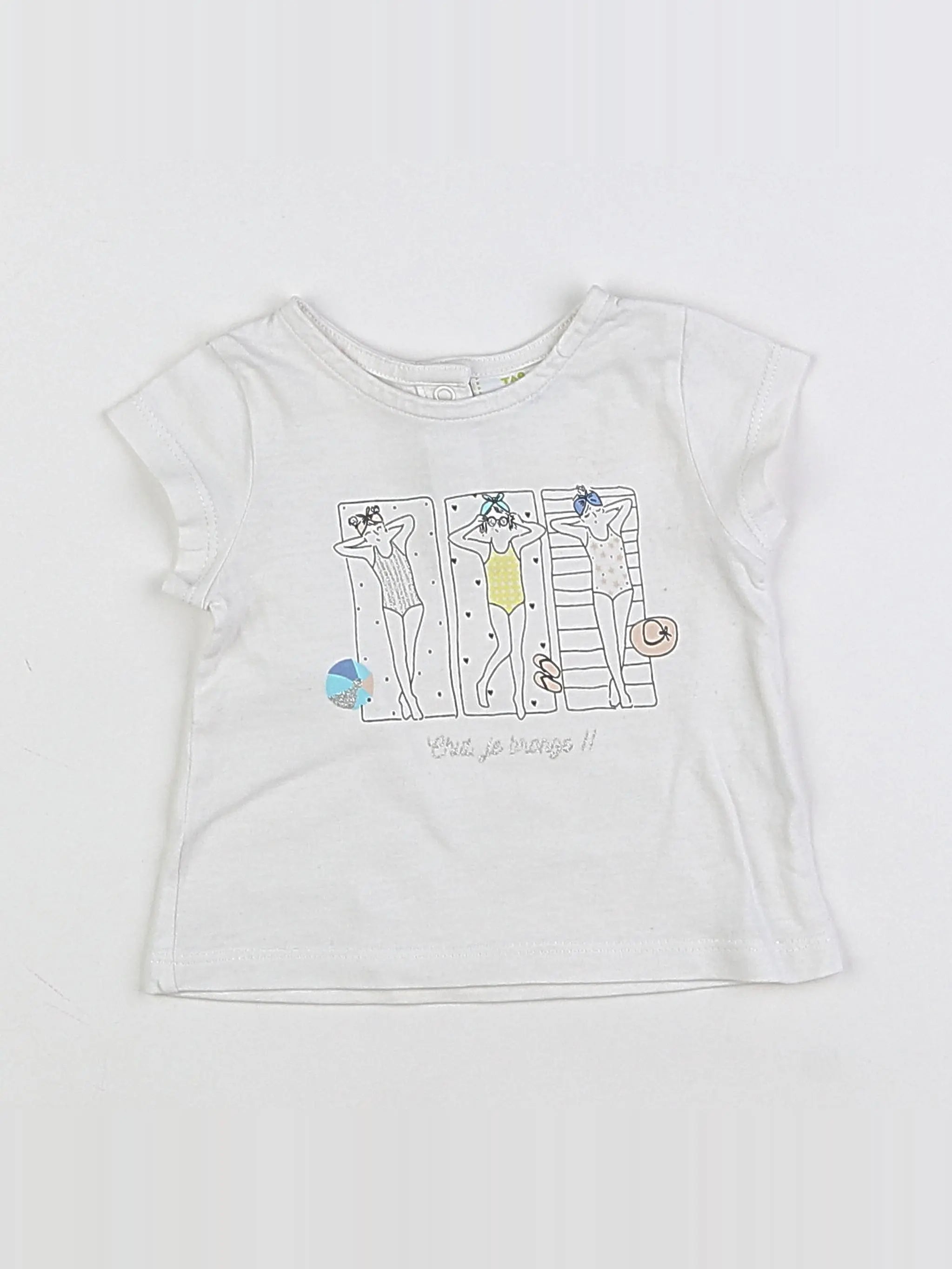 Tape à l'oeil - tee-shirt blanc - 3 mois