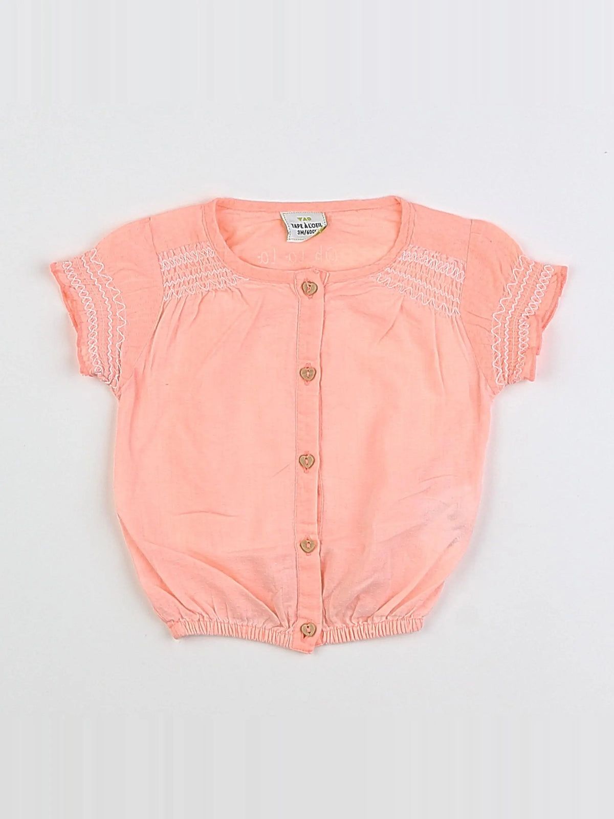 Tape à l'oeil - blouse rose - 3 mois
