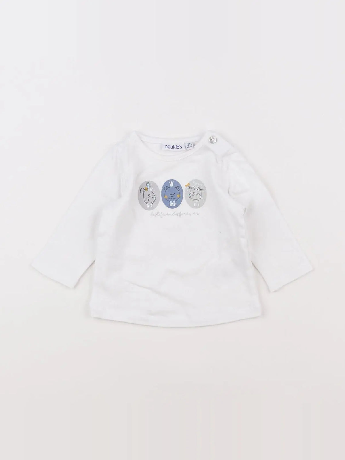 Noukie's - tee-shirt blanc - 3 mois