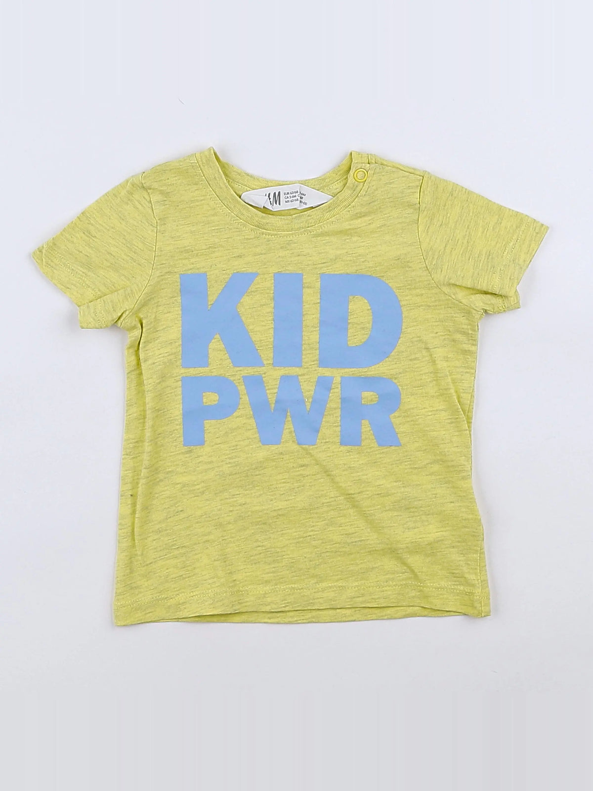H&M - tee-shirt jaune - 3/6 mois