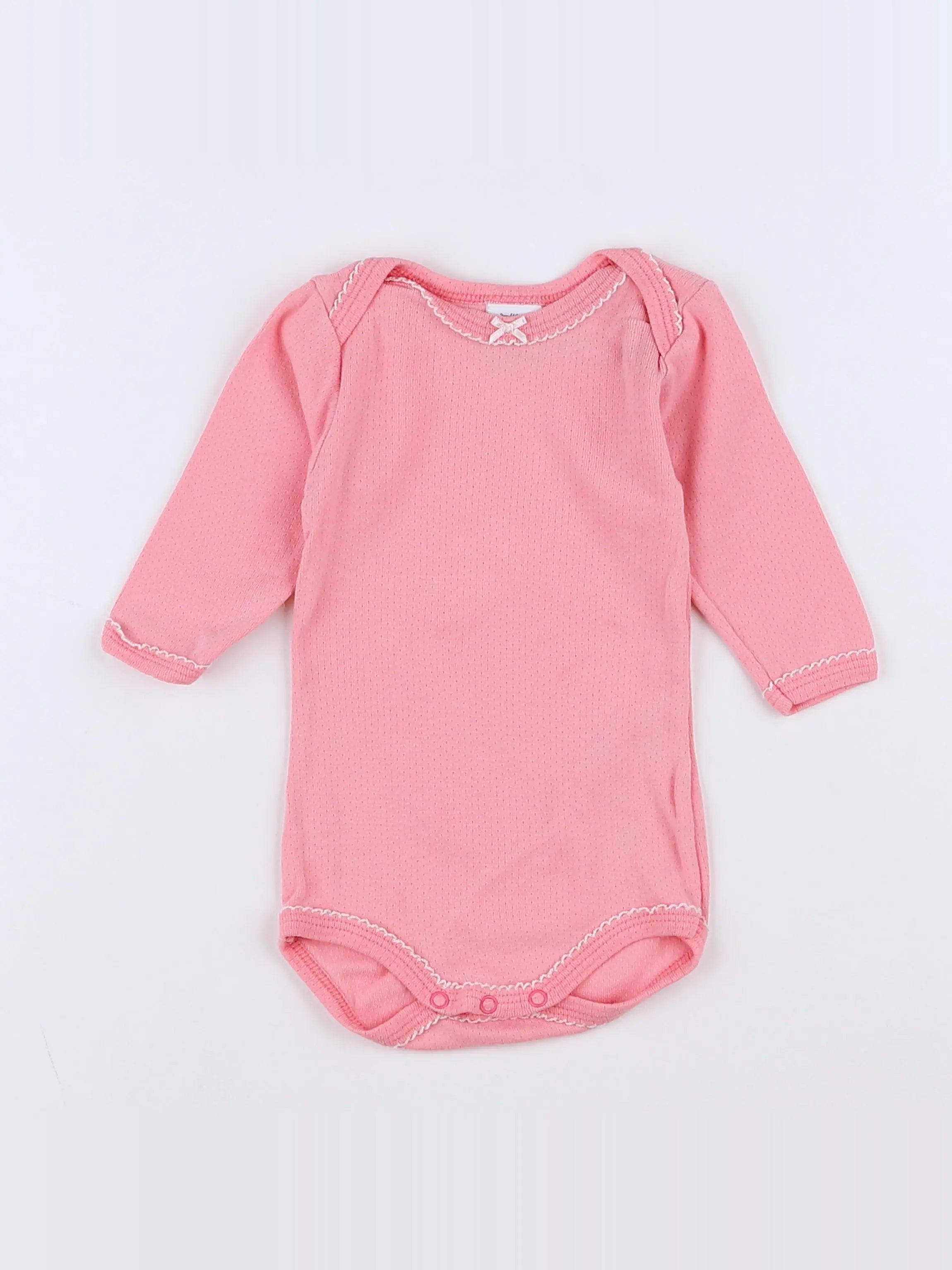 Petit Bateau - body rose - 3 mois