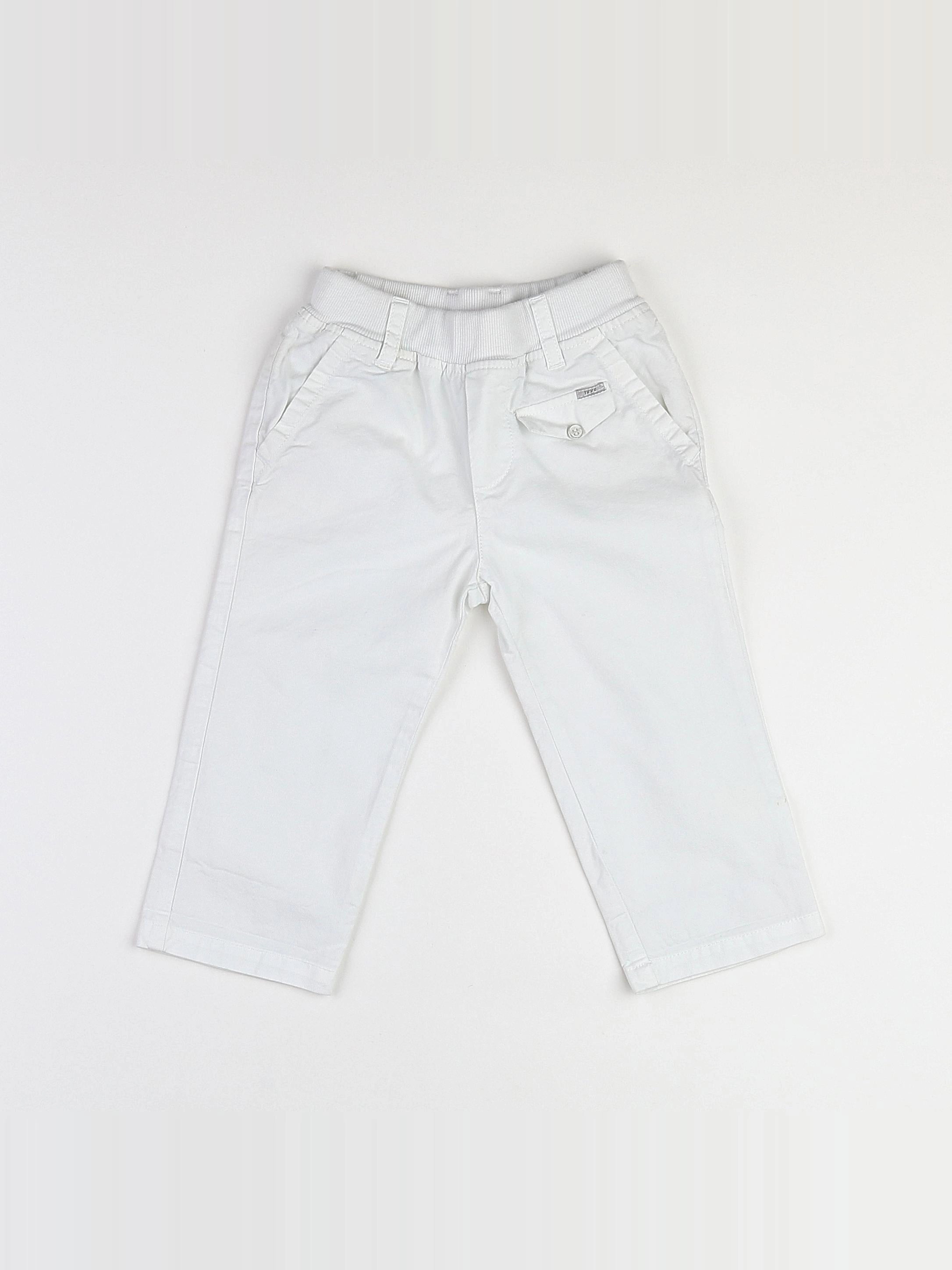 IKKS - pantalon blanc - 18 mois