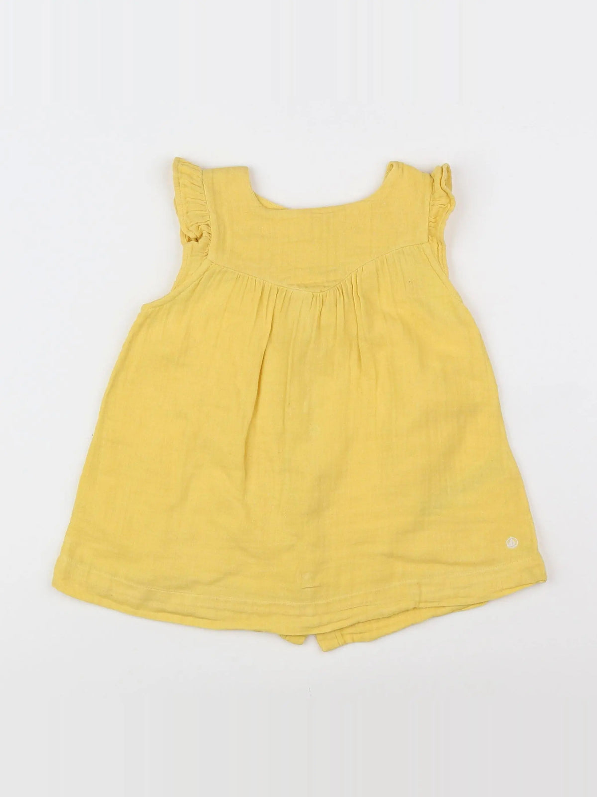 Petit Bateau - robe jaune - 12 mois