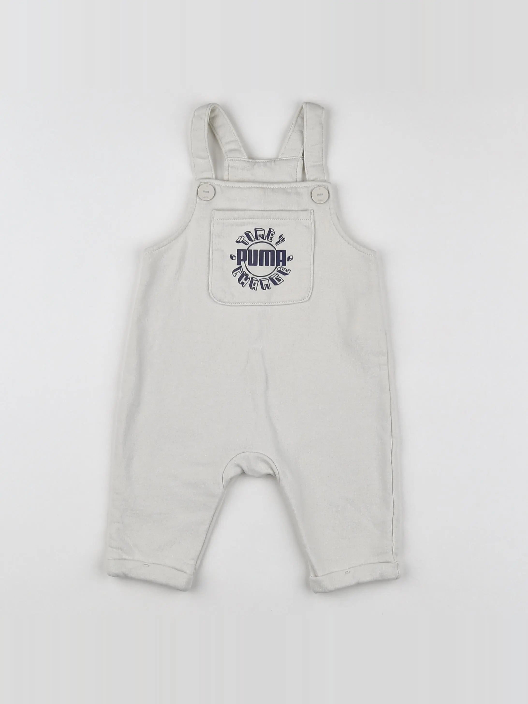 Puma - salopette beige, bleu - 3/6 mois