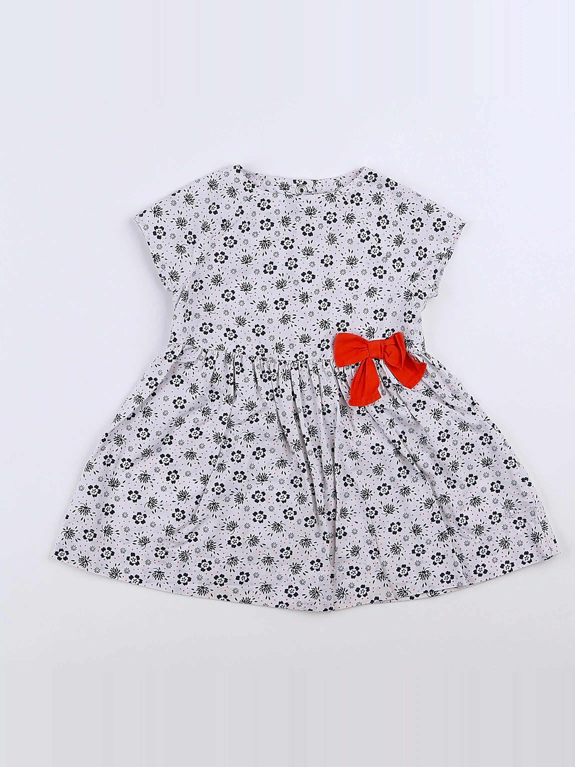Petit Bateau - robe multicolore - 12 mois