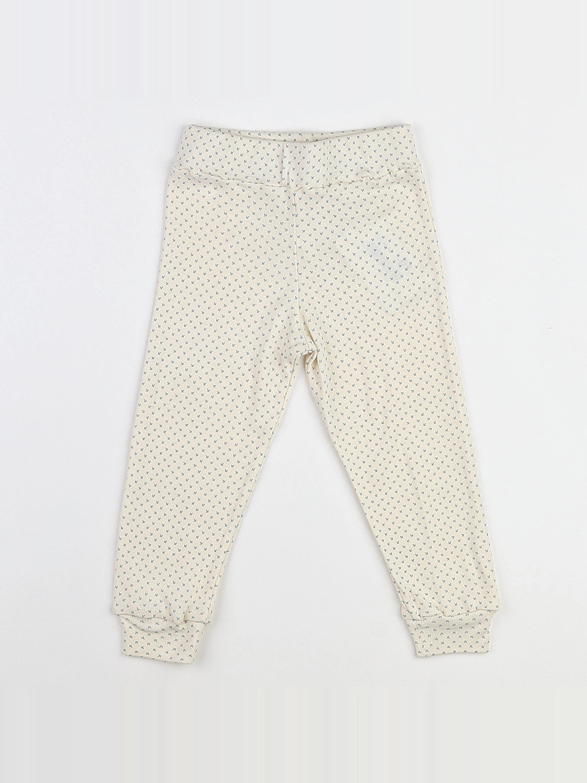 Talc - pyjama coton beige - 2  ans