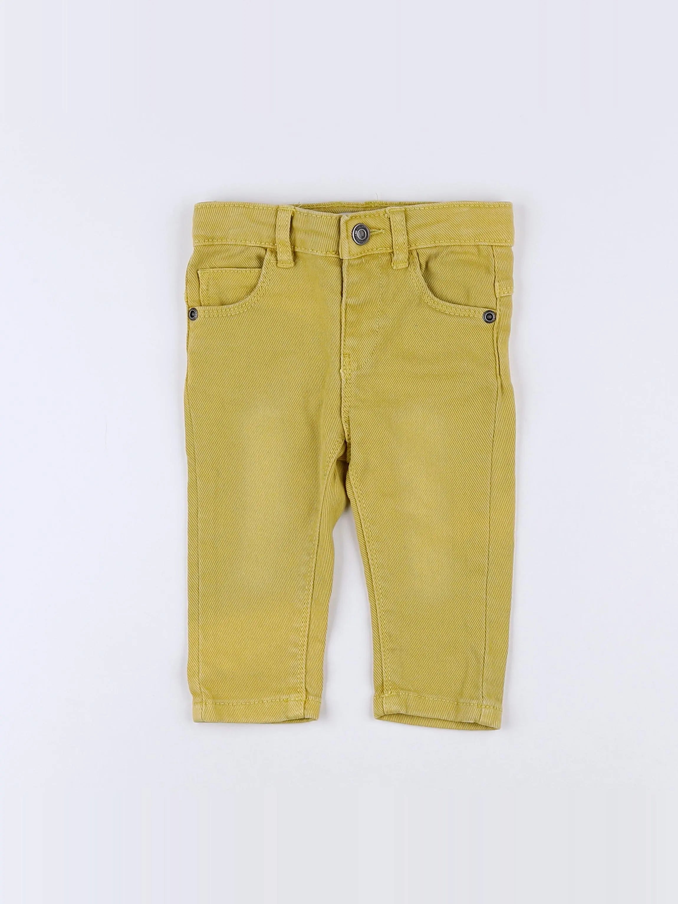 Vertbaudet - jean jaune - 6 mois