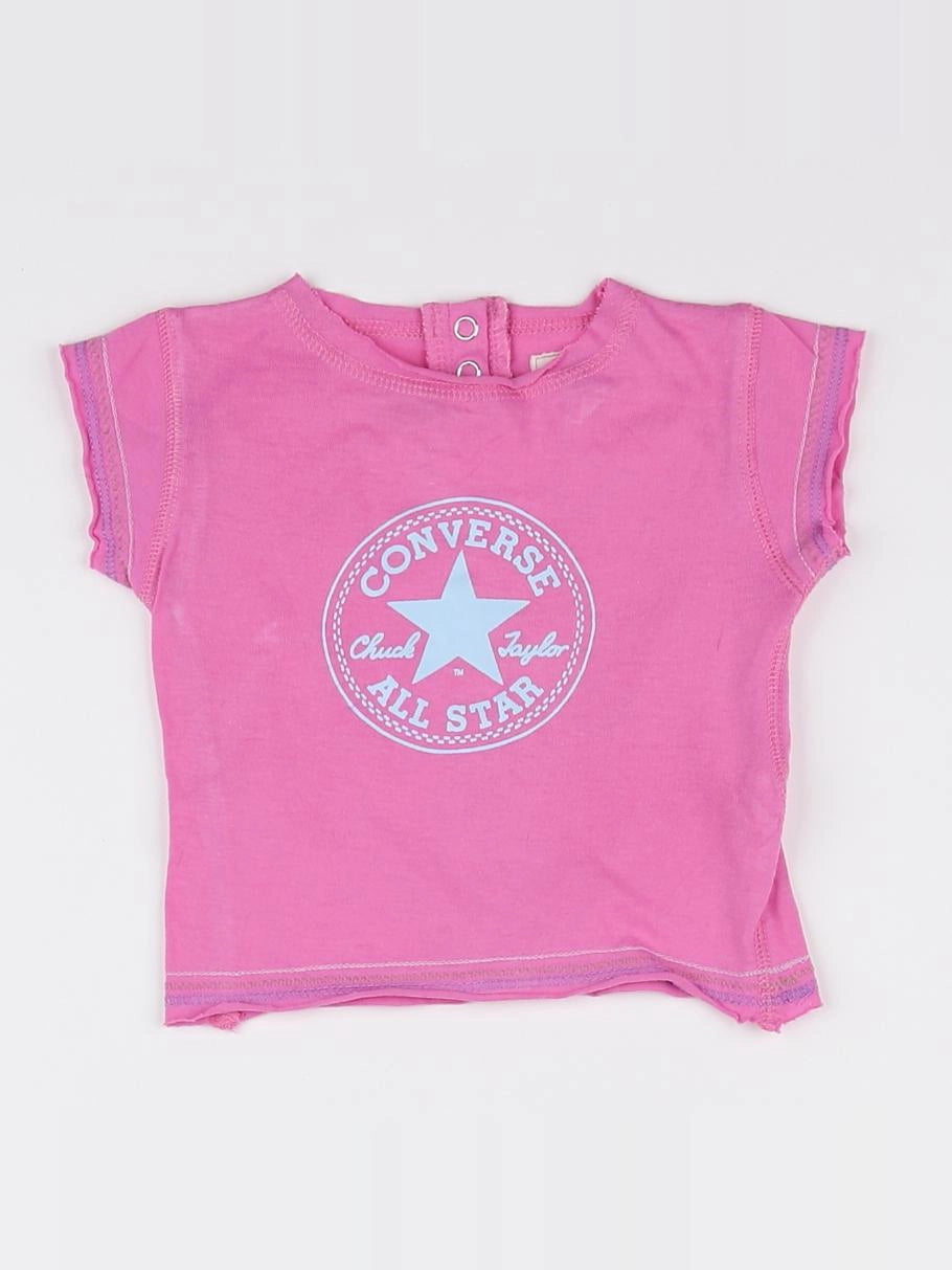 Converse - tee-shirt rose - 6 mois