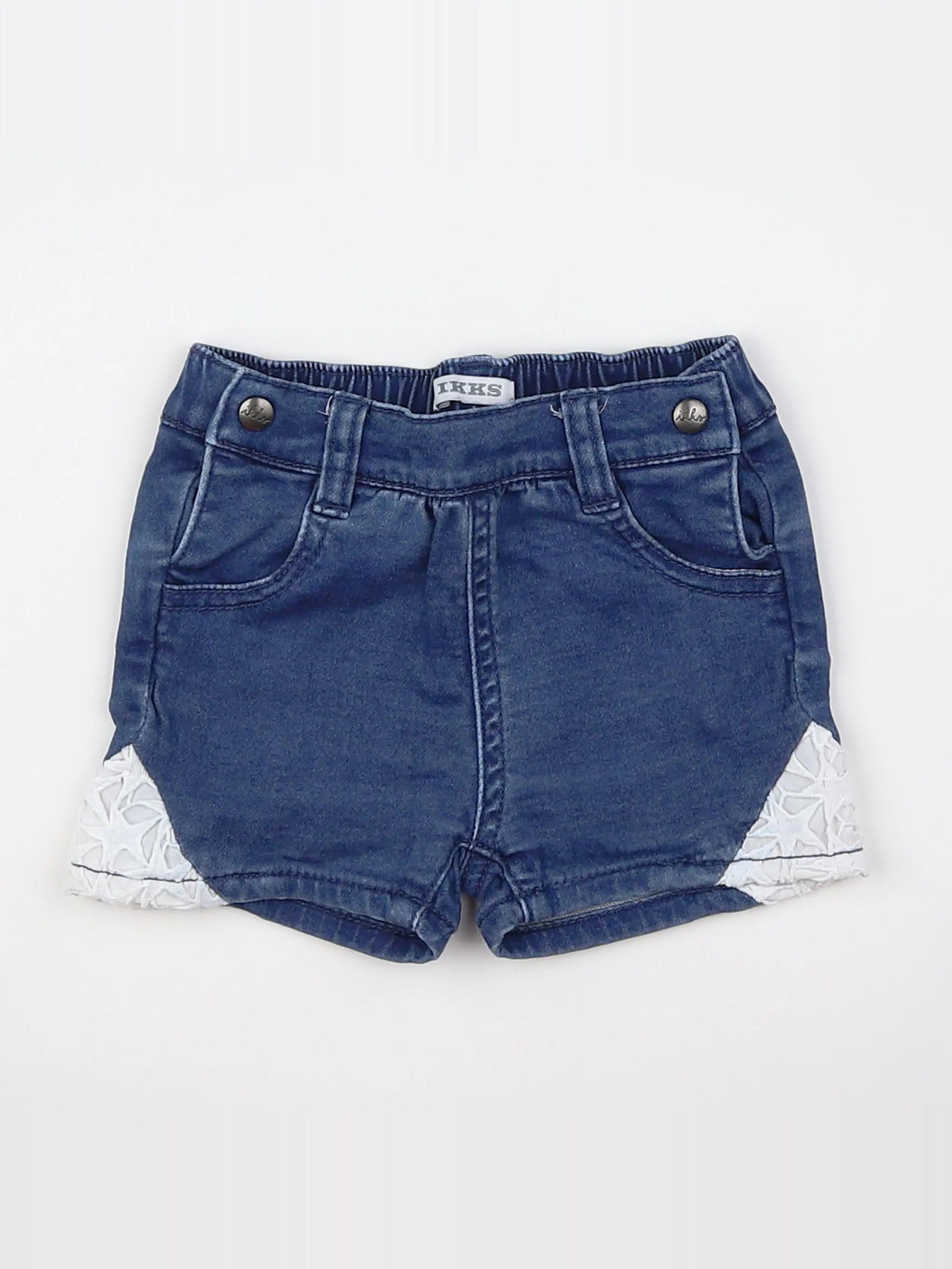 IKKS - short bleu - 12 mois