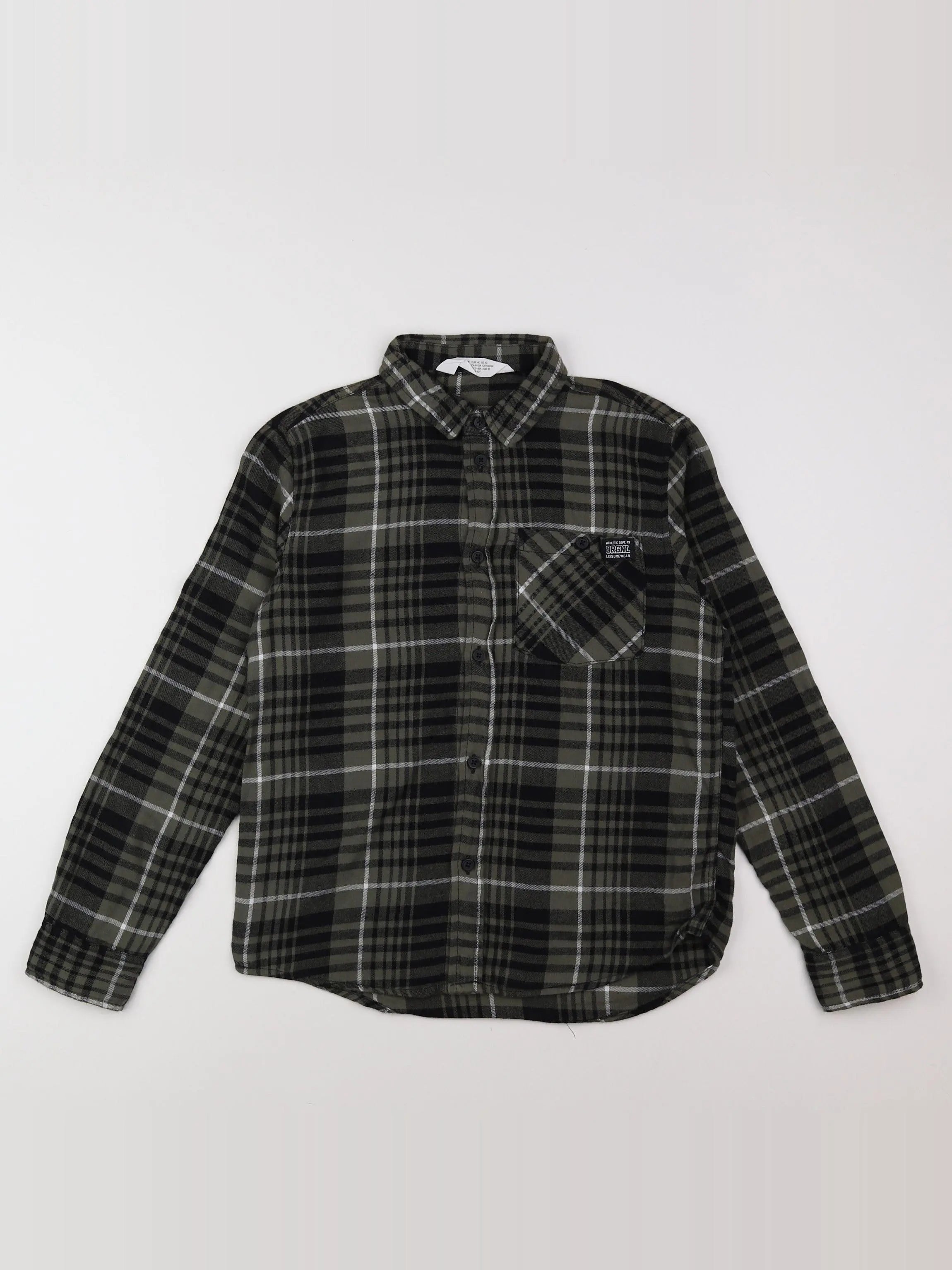 H&M - chemise vert, multicolore - 9/10 ans