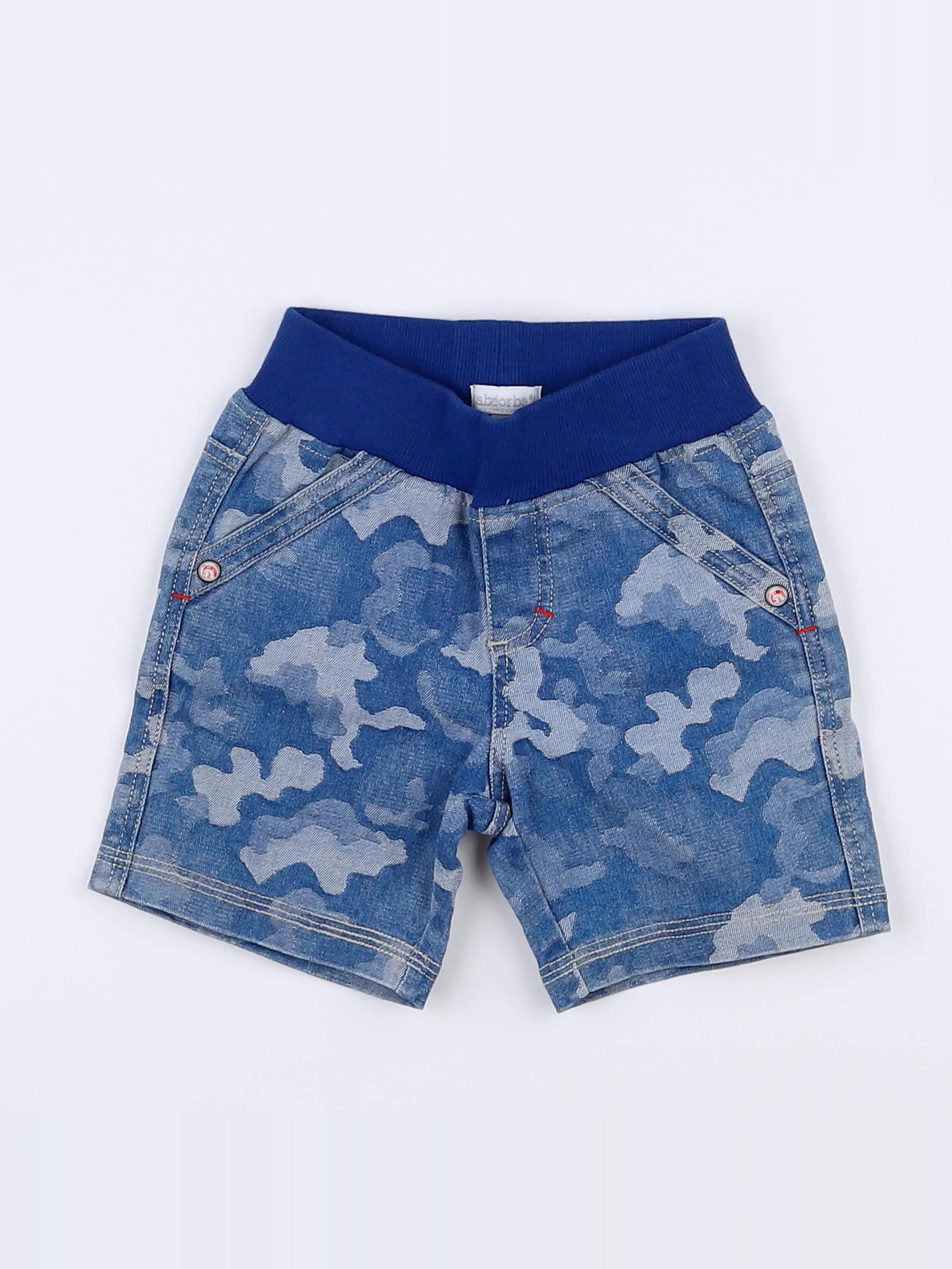 Absorba - short bleu - 6 mois
