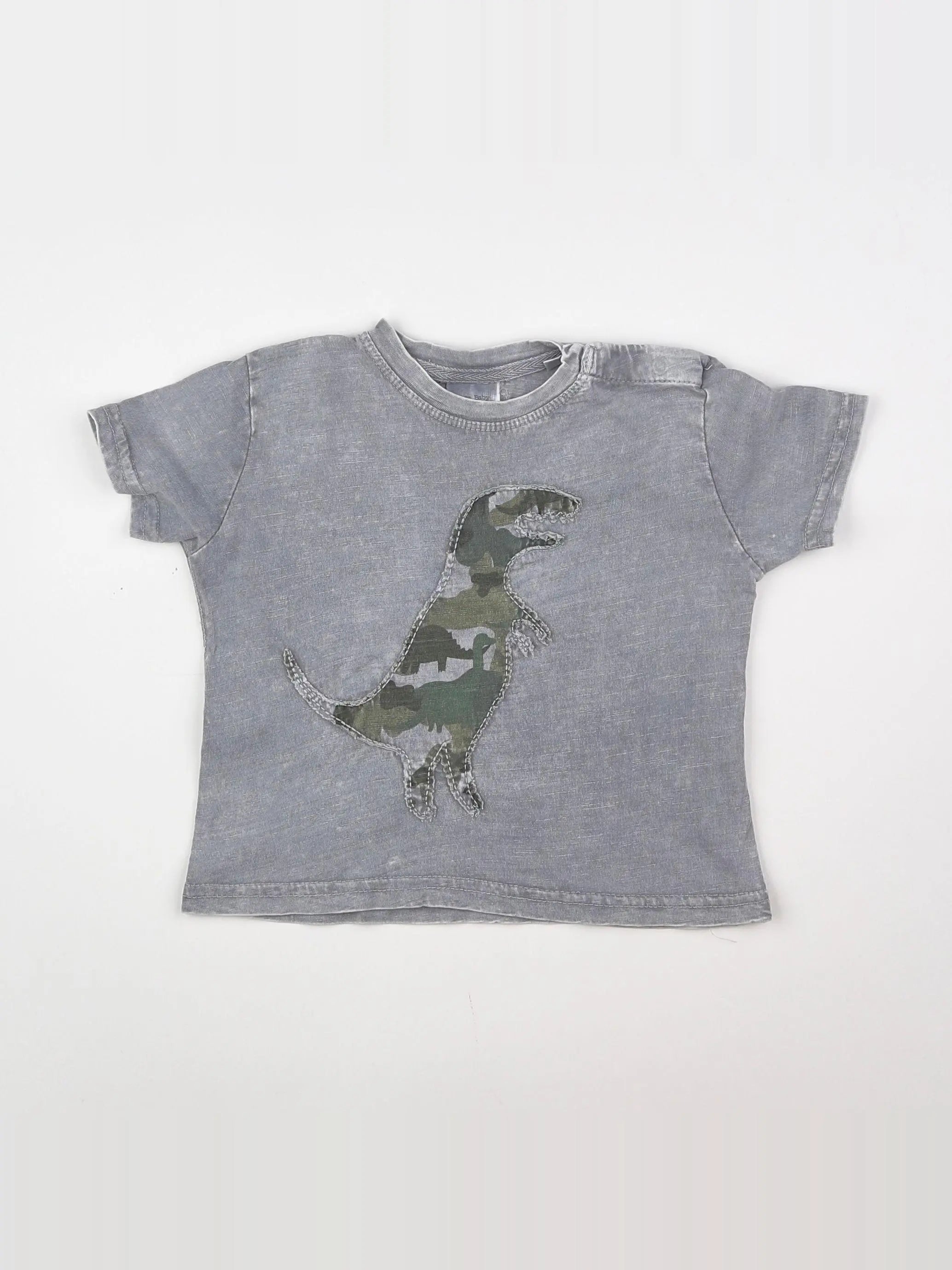 Zara - tee-shirt gris - 6/9 mois