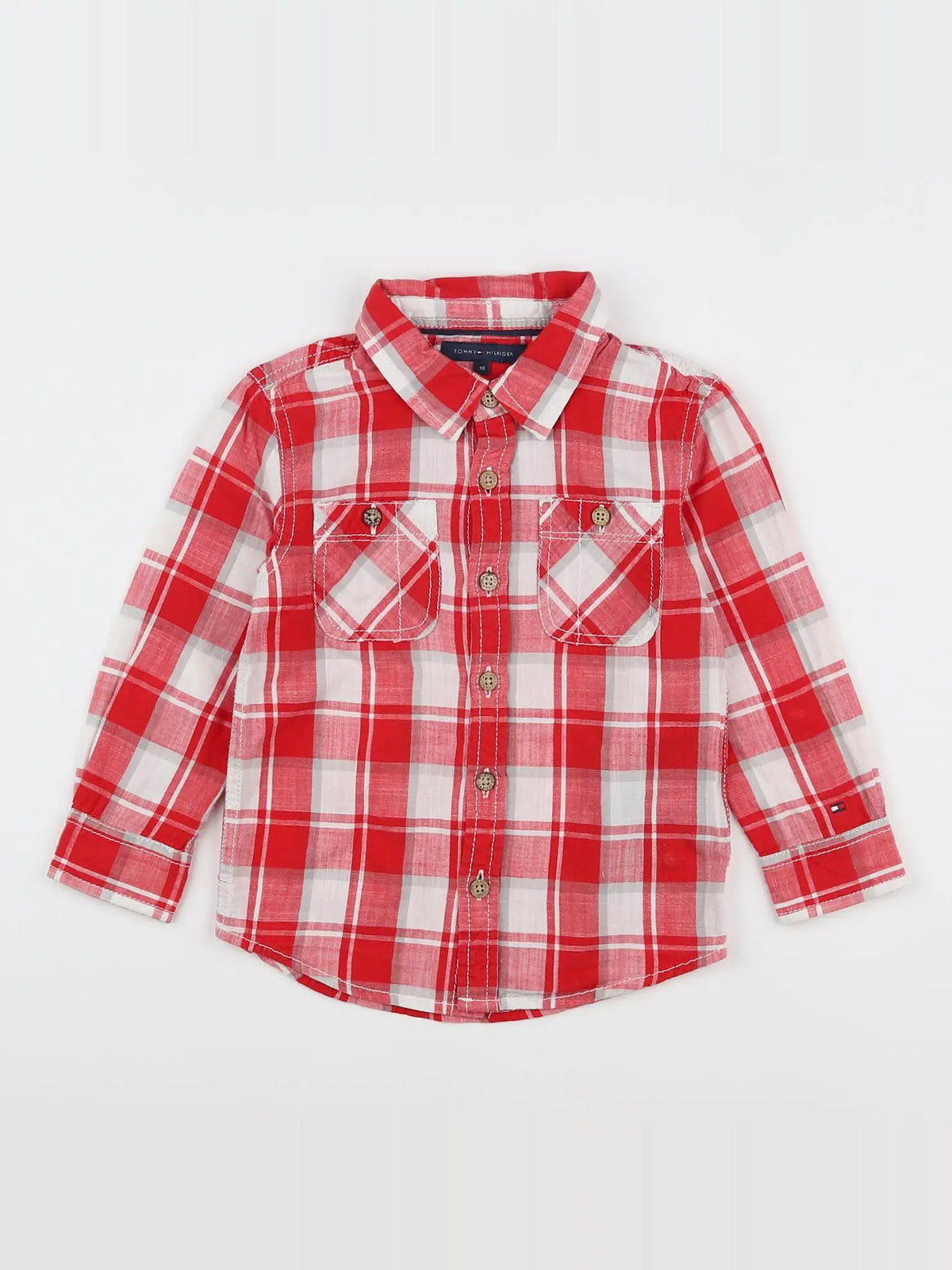 Tommy Hilfiger - chemise rouge - 4 ans